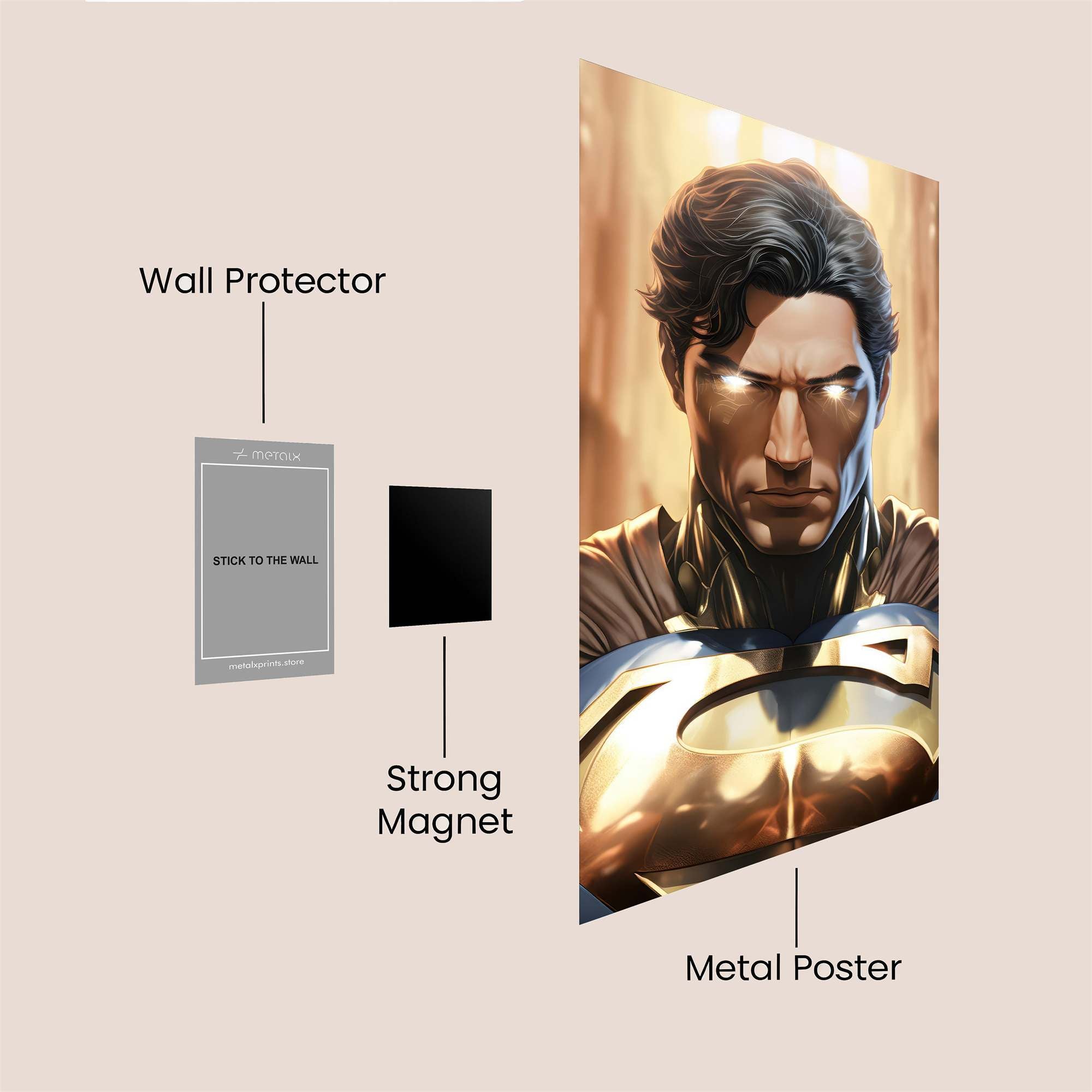 Superman Resolute Safe Wall Magnetic / M