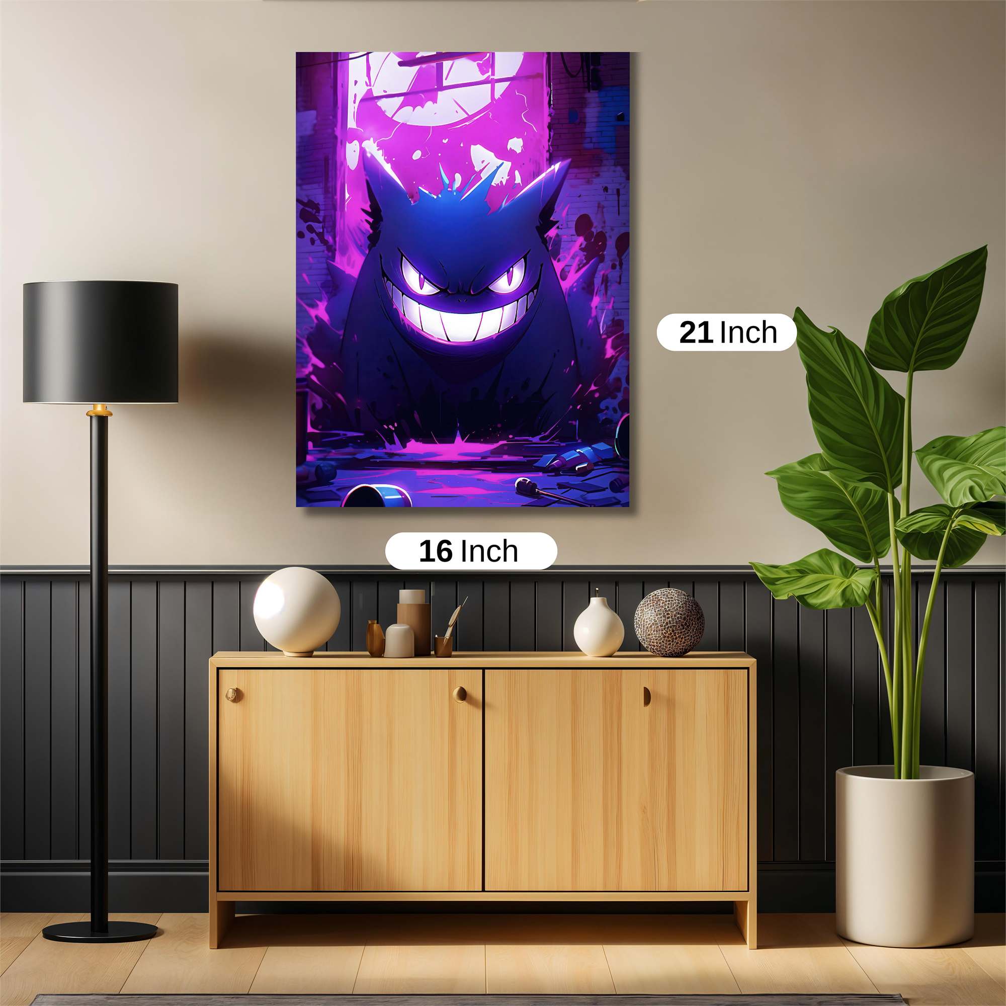 Gengar Gloom Safe Wall Magnetic / M