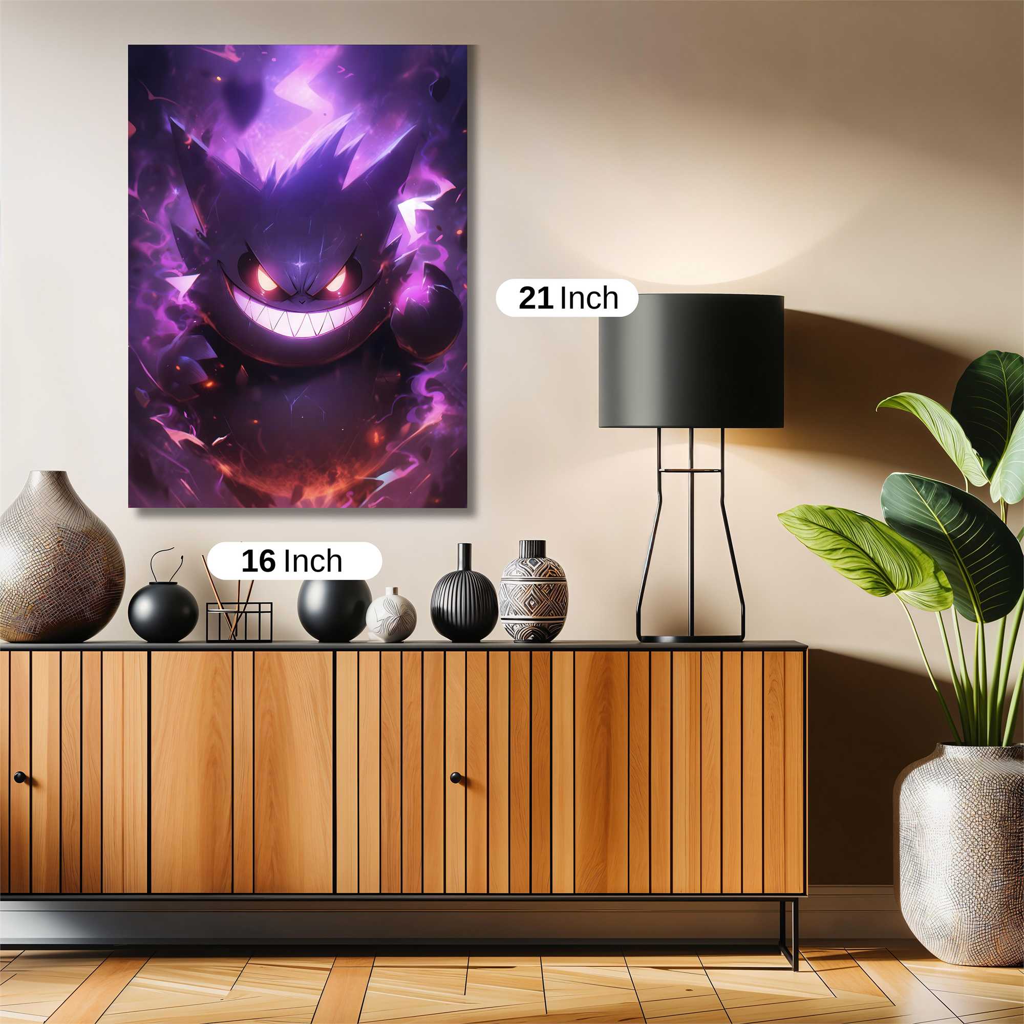 Gengar Menacing Safe Wall Magnetic / M