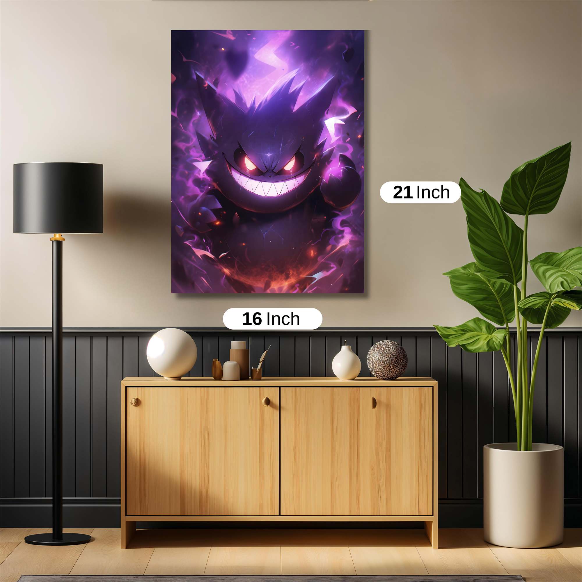 Gengar Menacing Safe Wall Magnetic / M