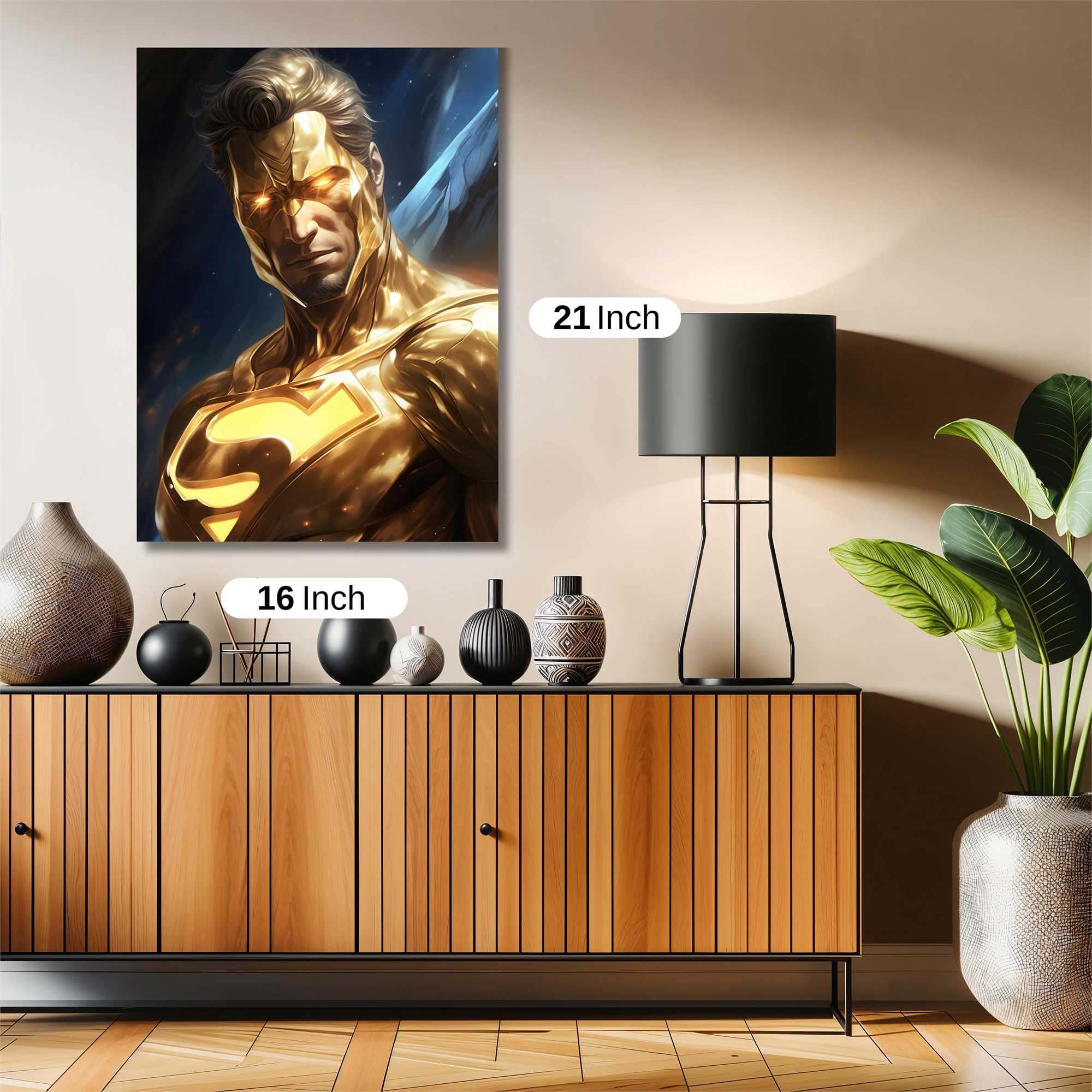 Superman Radiant Safe Wall Magnetic / M