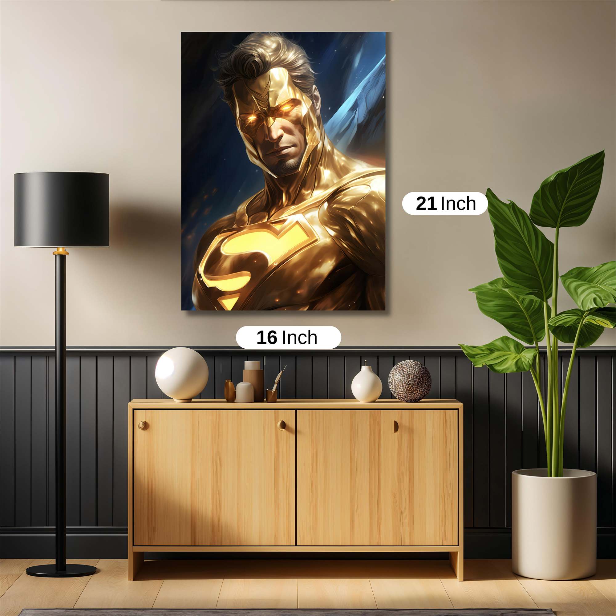 Superman Radiant Safe Wall Magnetic / M
