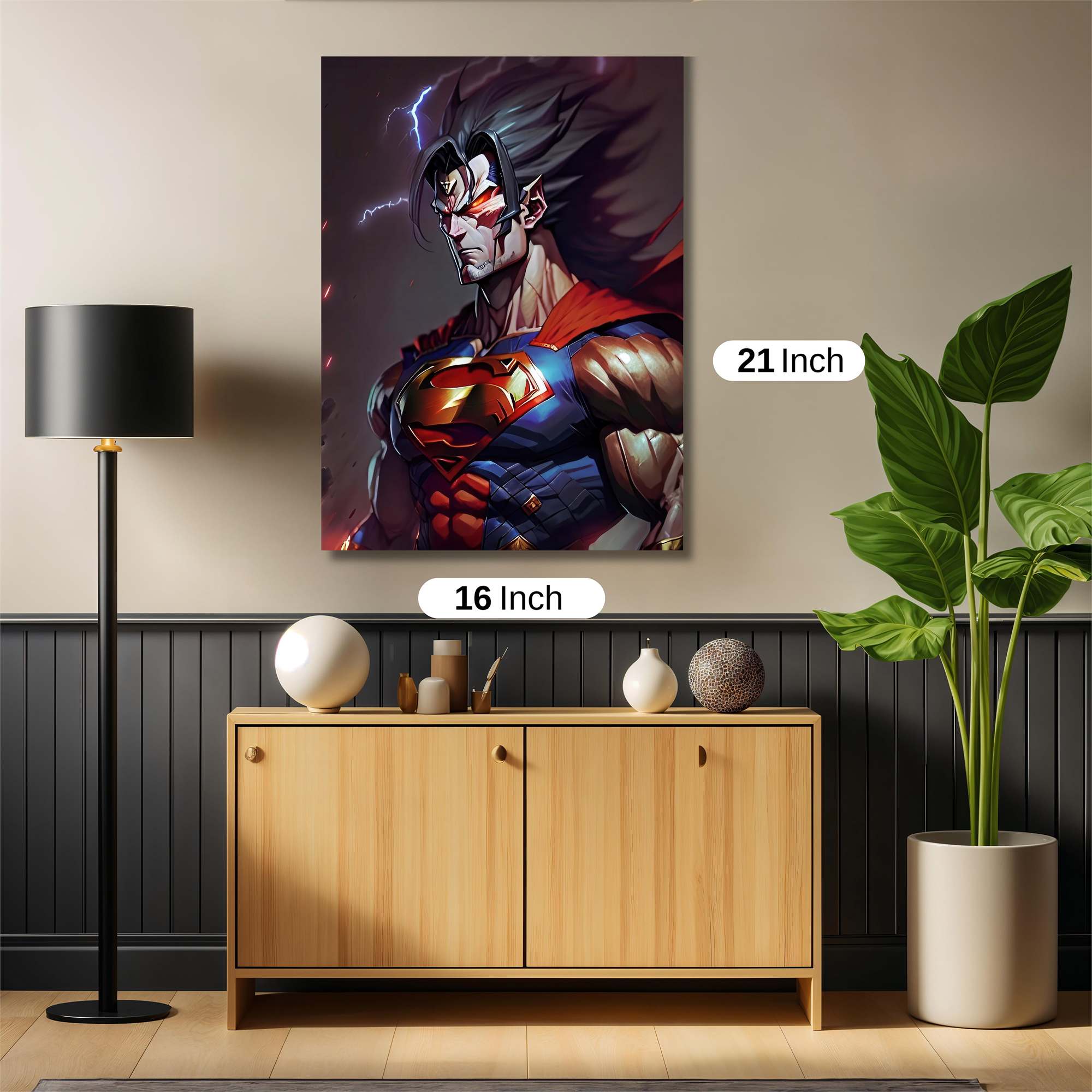 Superman Wrathful Safe Wall Magnetic / M