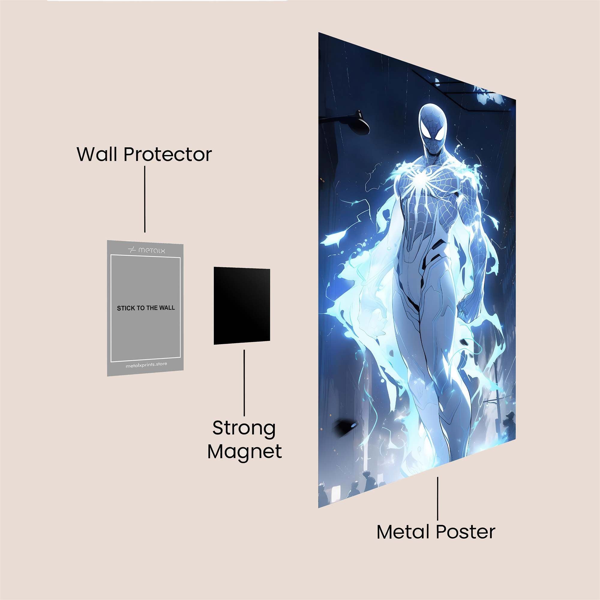 Spider-Electrifying Safe Wall Magnetic / M