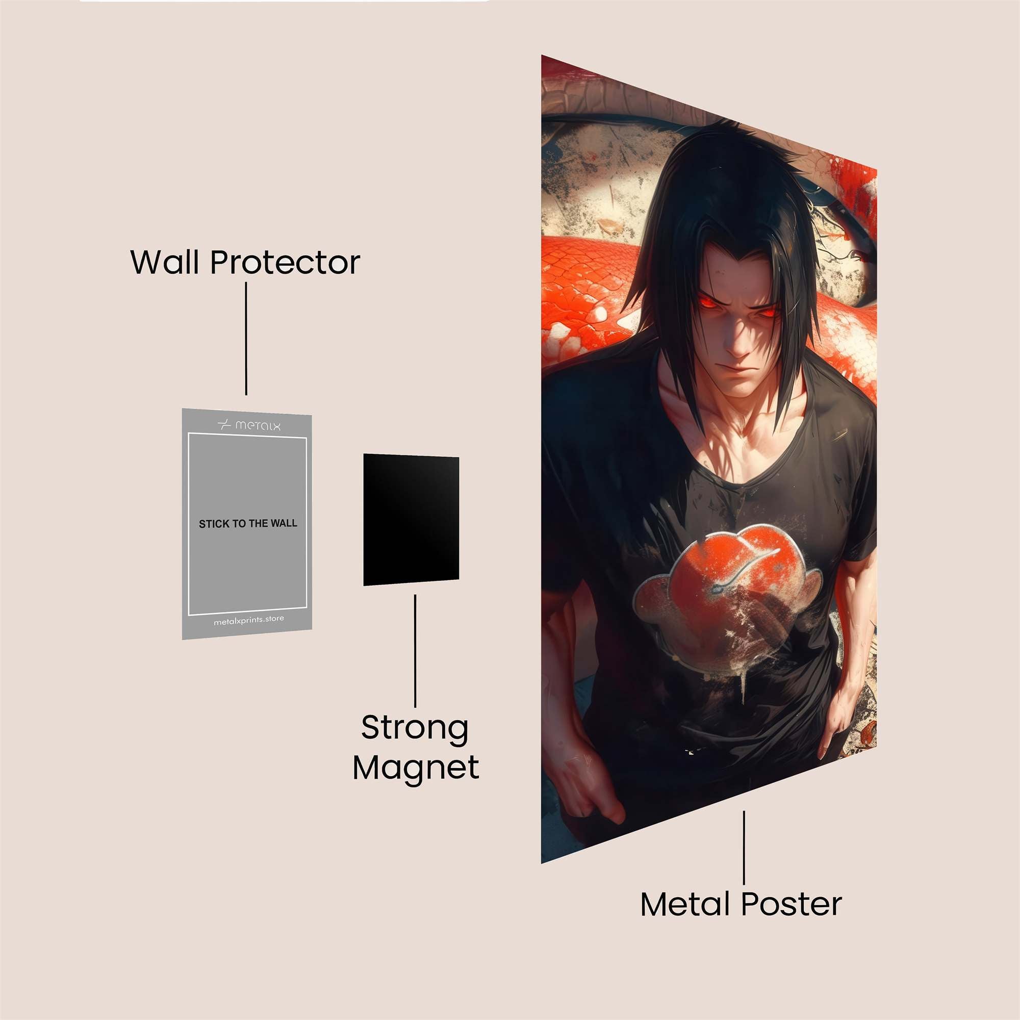 Sasuke Sinister Safe Wall Magnetic / M