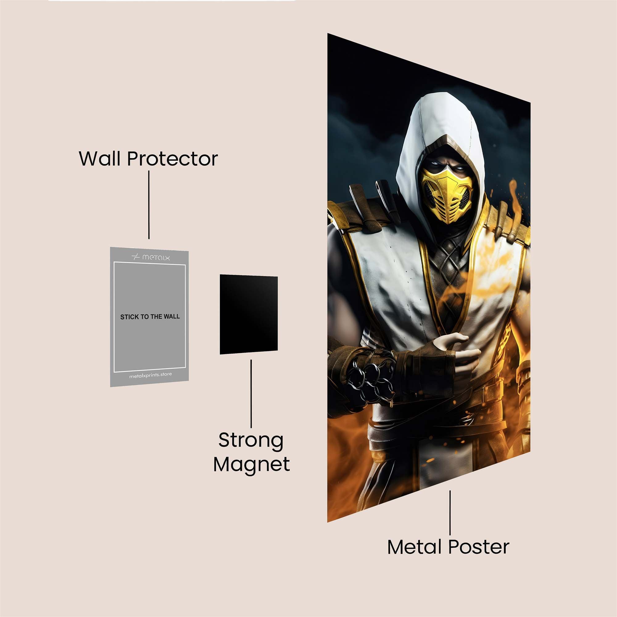 Scorpion Fiery Safe Wall Magnetic / M
