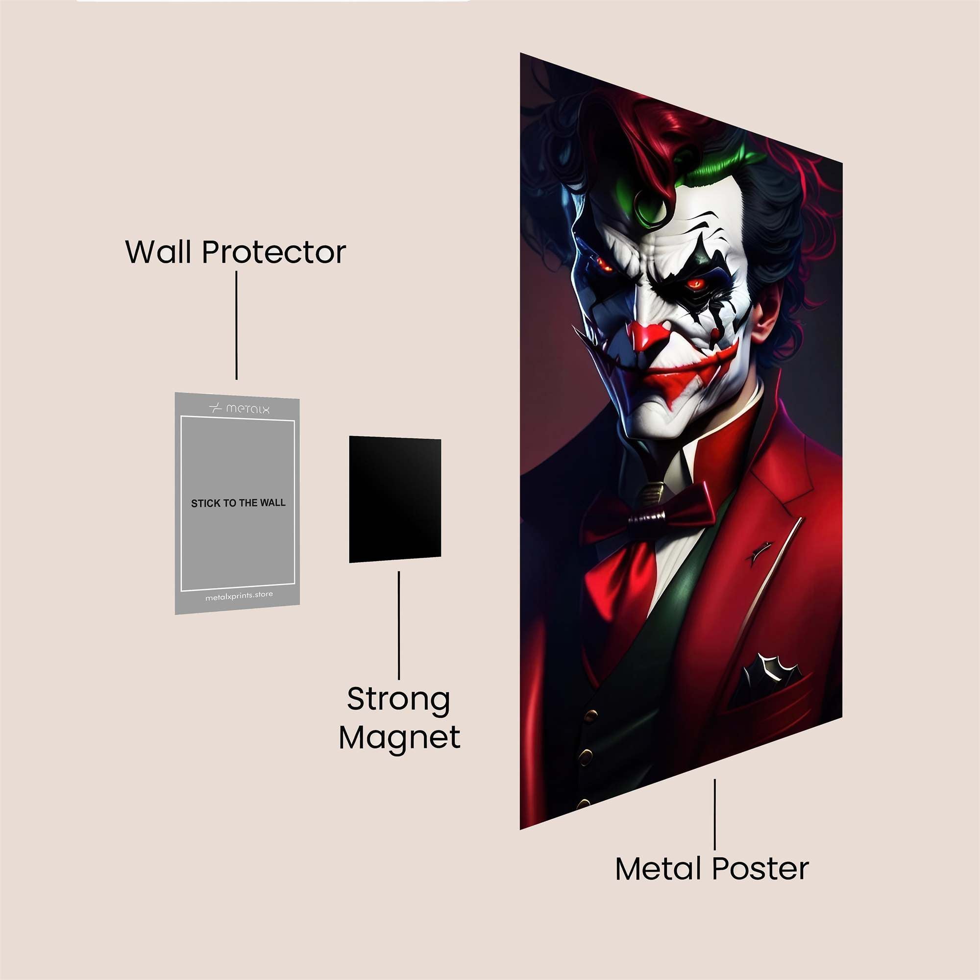 Joker Menace Safe Wall Magnetic / M