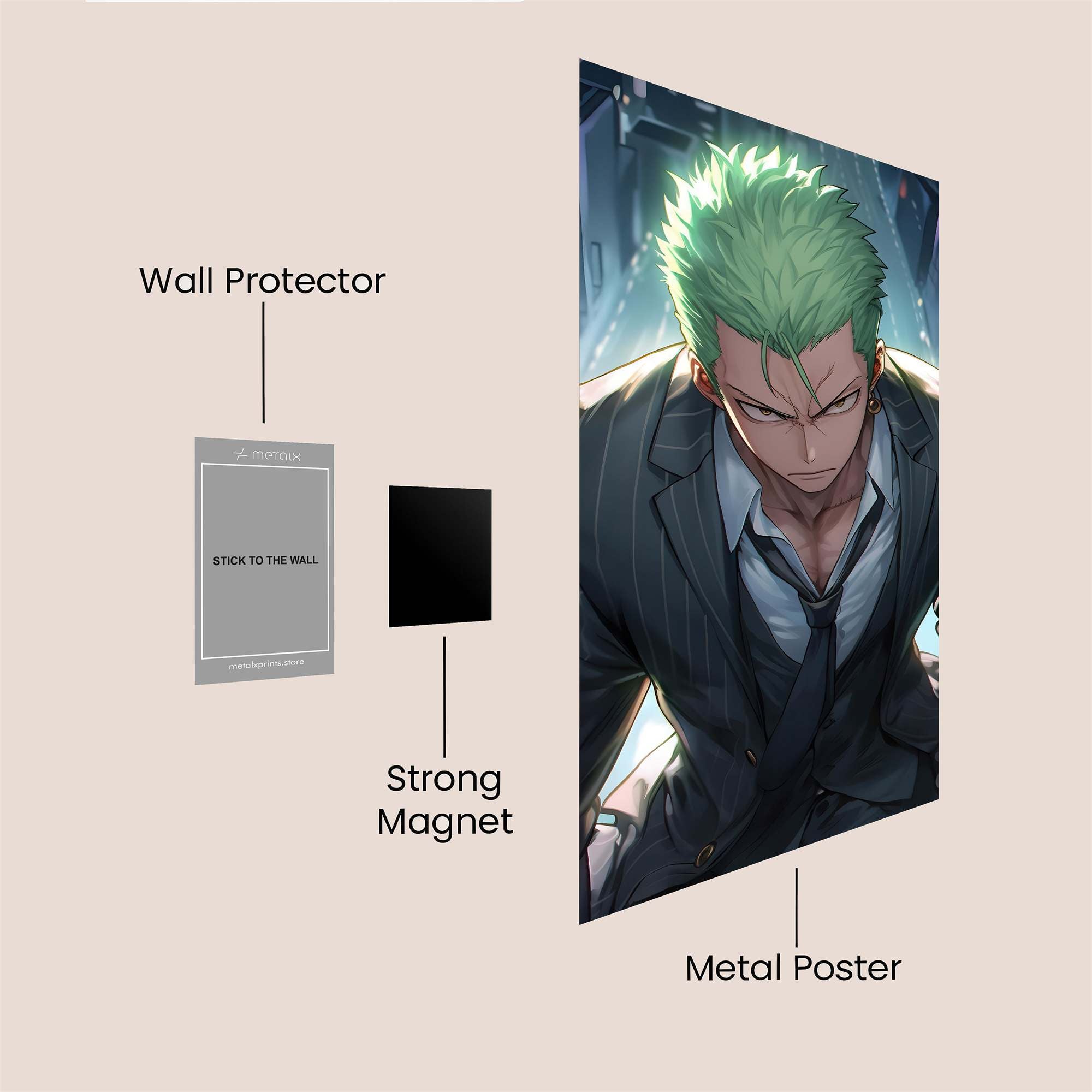 Roronoa Regal Safe Wall Magnetic / M