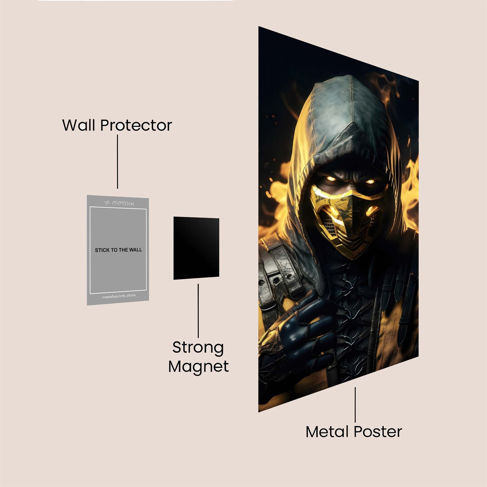 Scorpion Fiery Safe Wall Magnetic / M