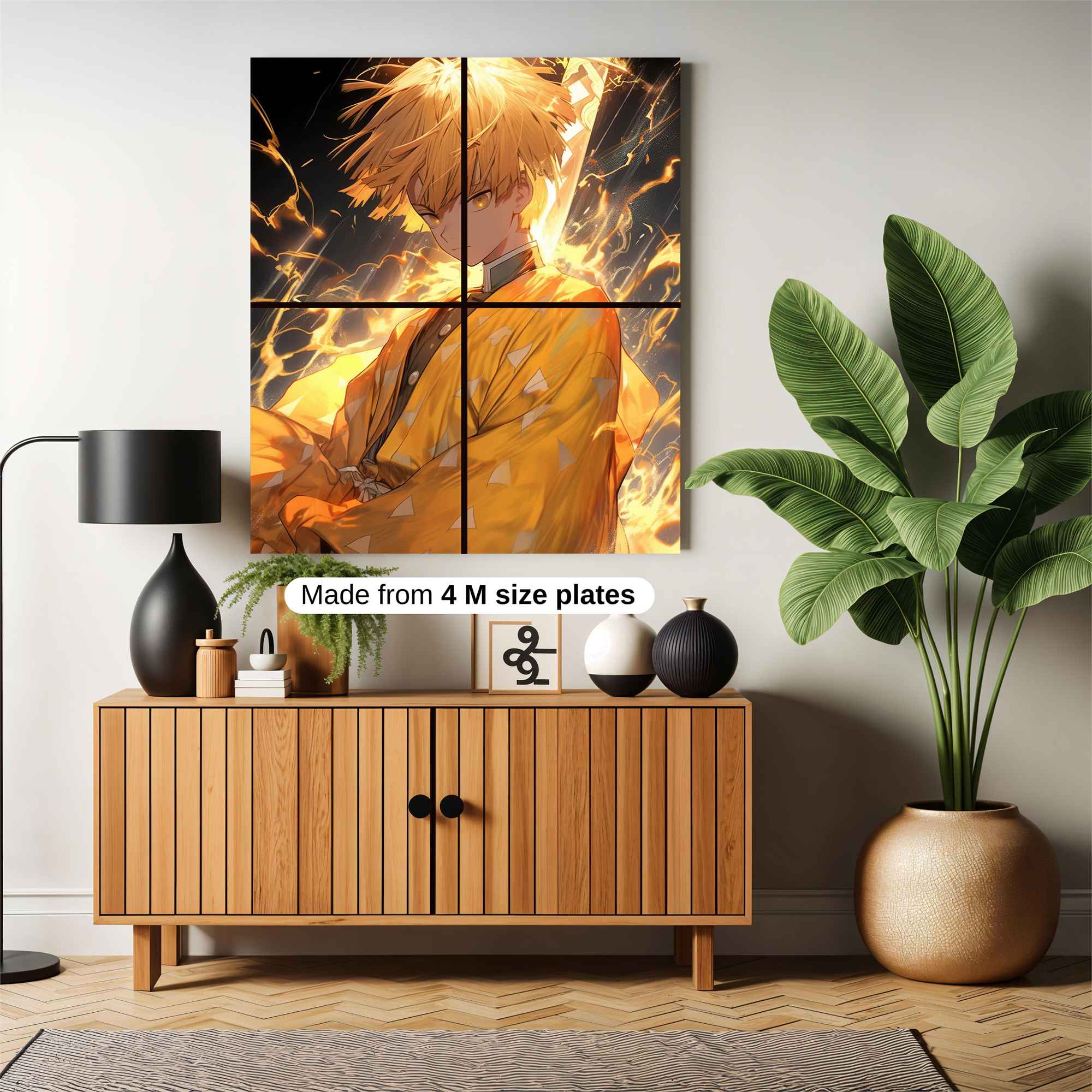 Zenitsu Fiery Safe Wall Magnetic / M