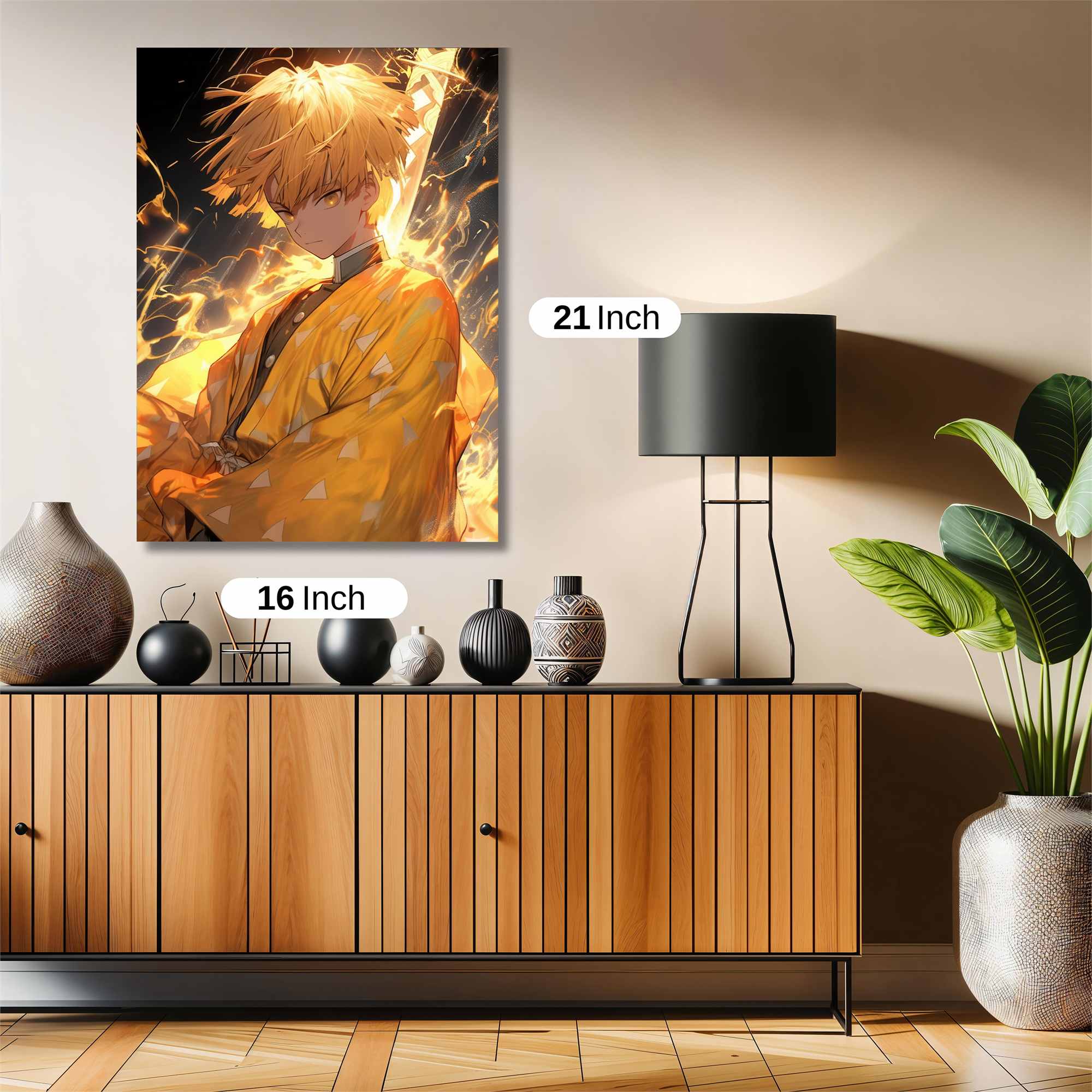 Zenitsu Fiery Safe Wall Magnetic / M