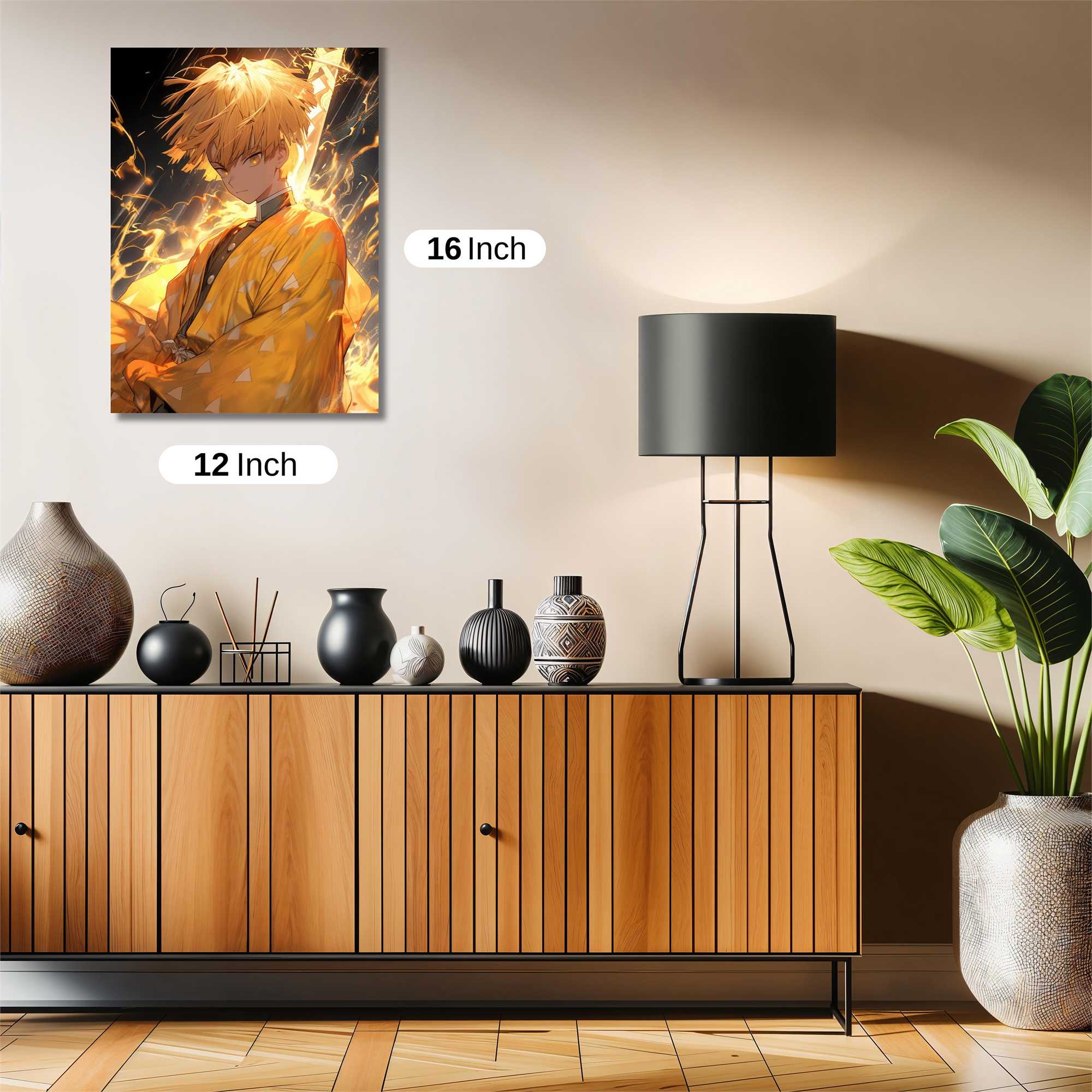 Zenitsu Fiery Safe Wall Magnetic / M