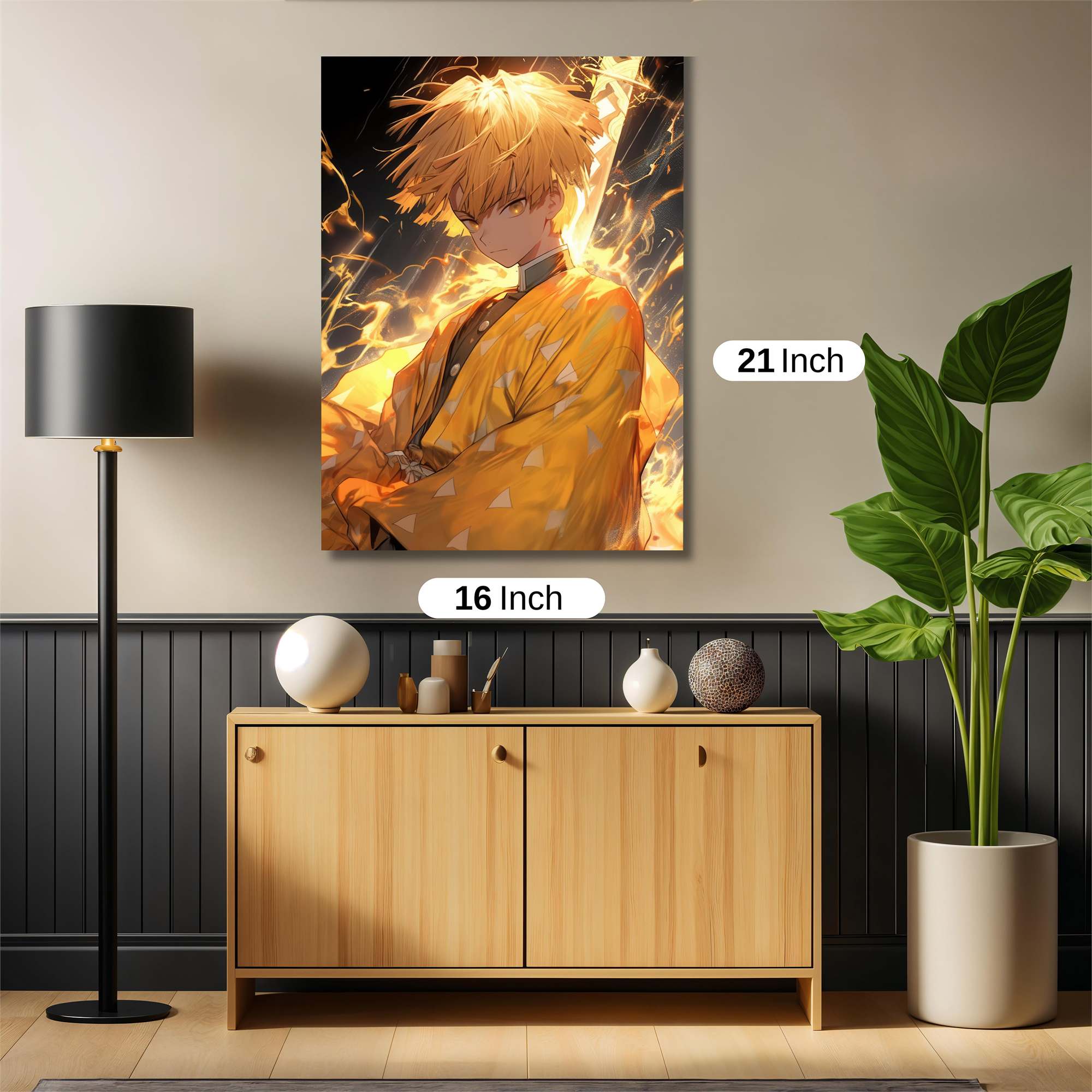 Zenitsu Fiery Safe Wall Magnetic / M