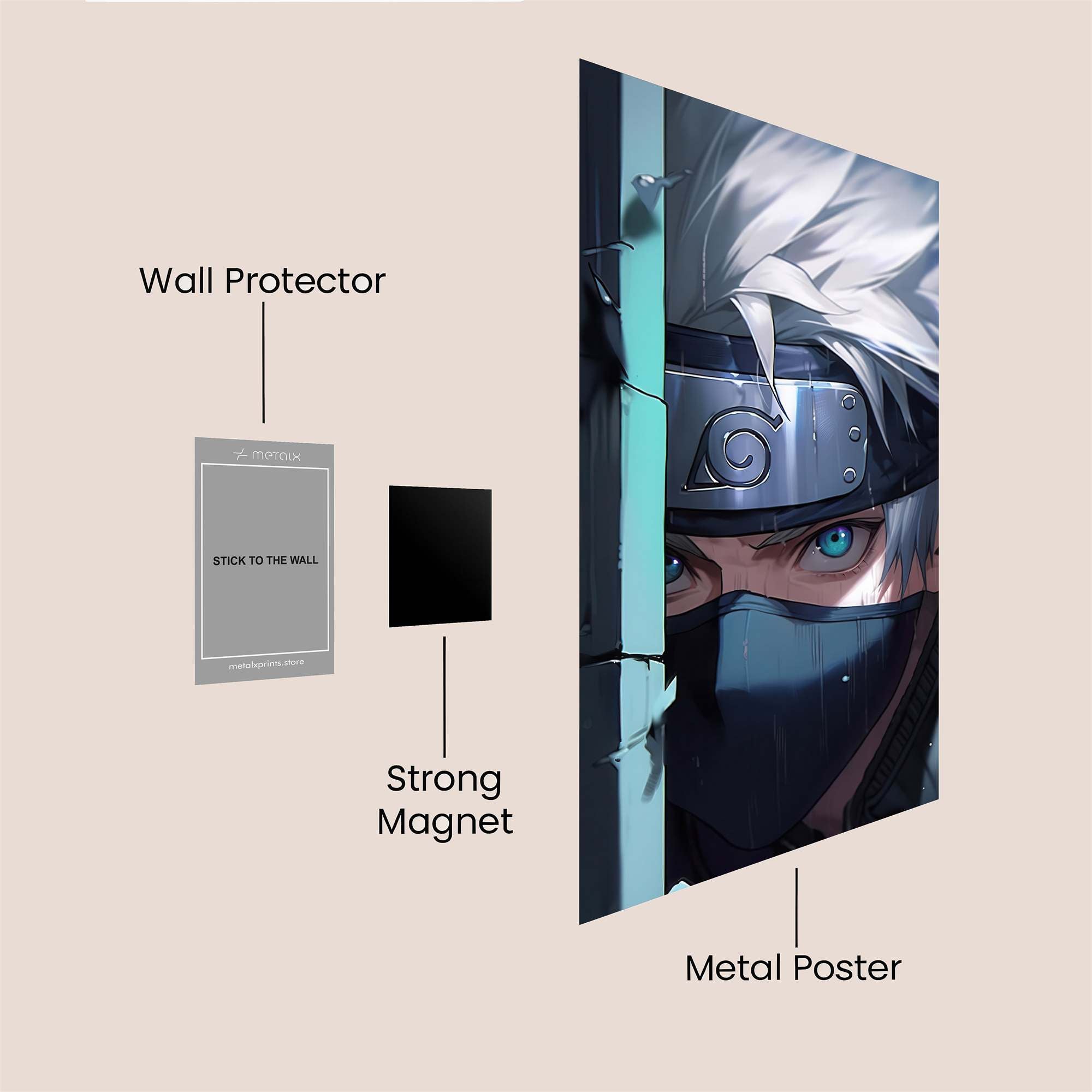 Kakashi Stealth Safe Wall Magnetic / M
