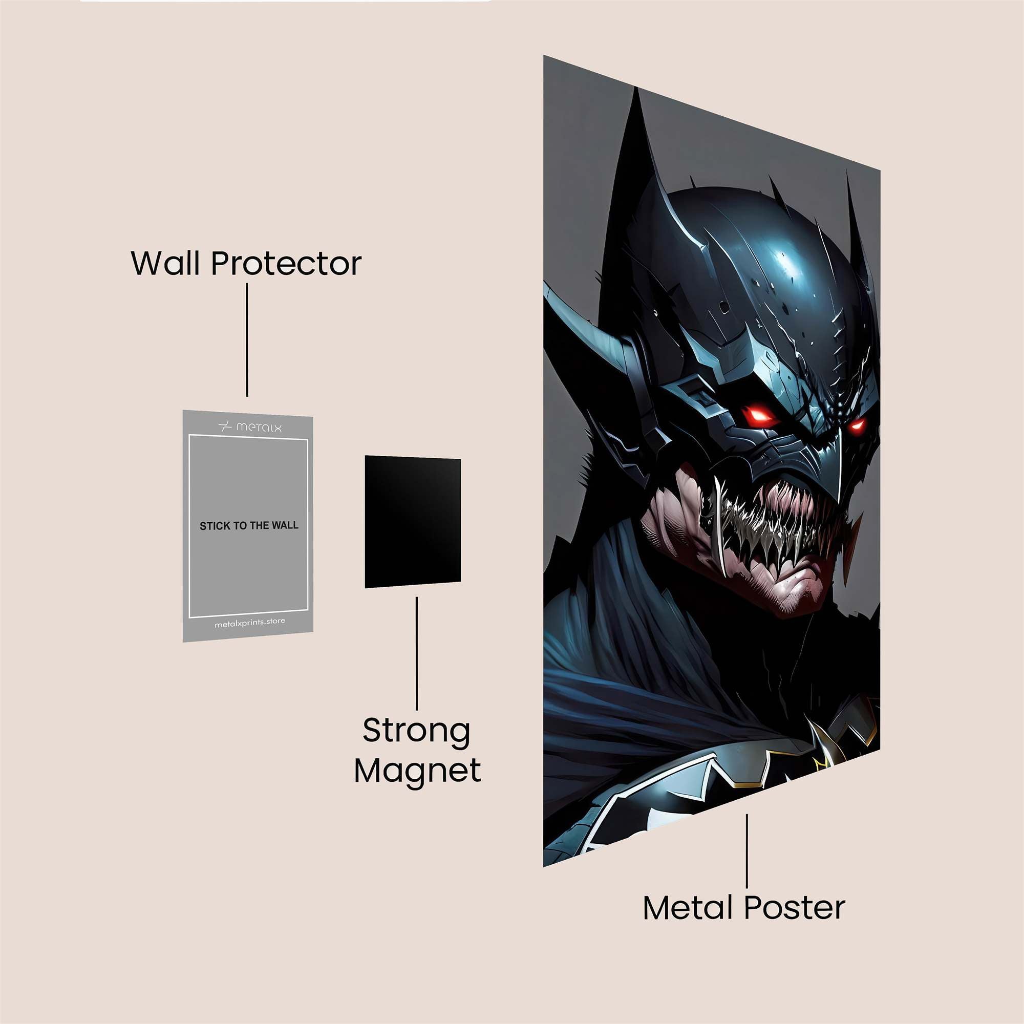 Batman Menacing Safe Wall Magnetic / M