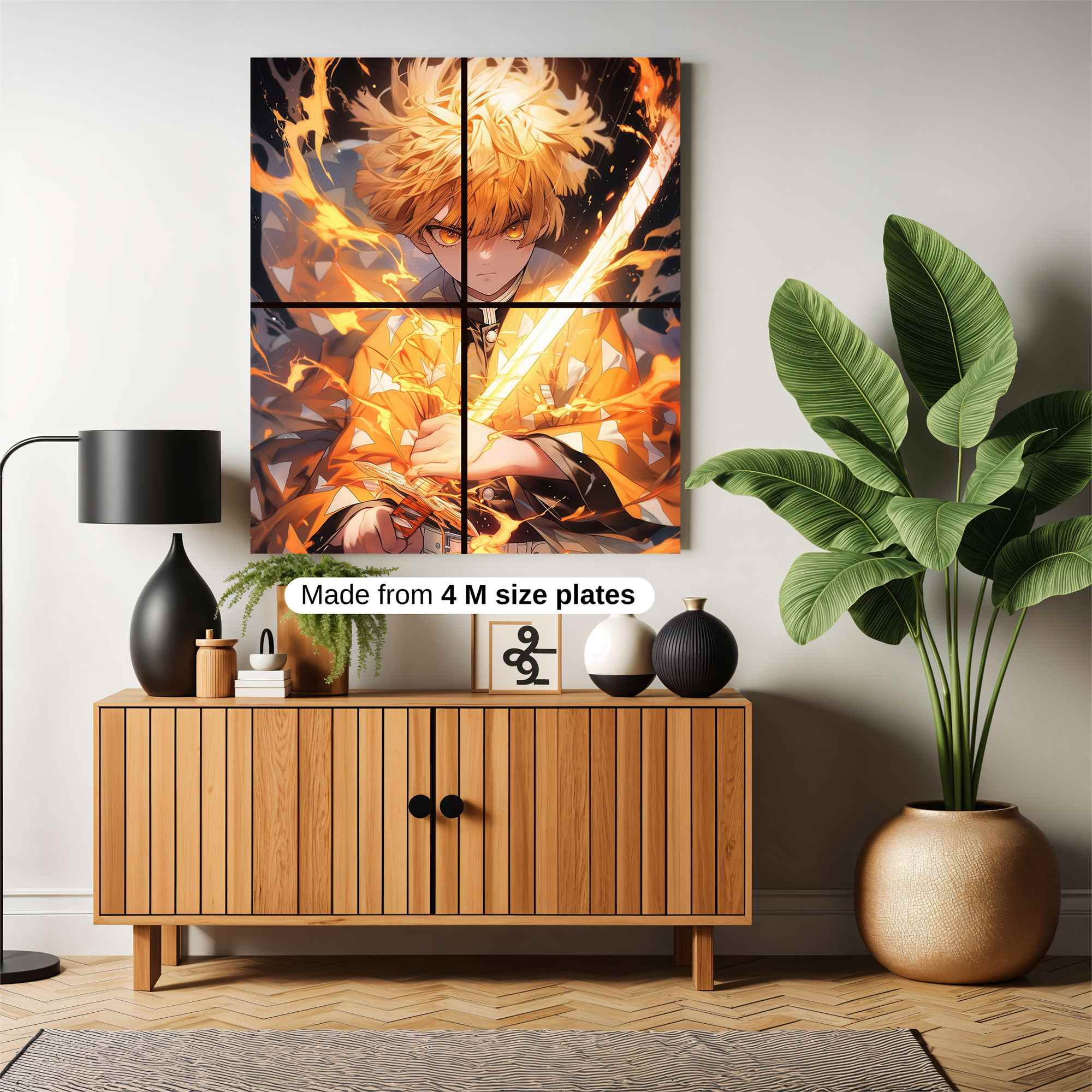 Zenitsu Fiery Safe Wall Magnetic / M