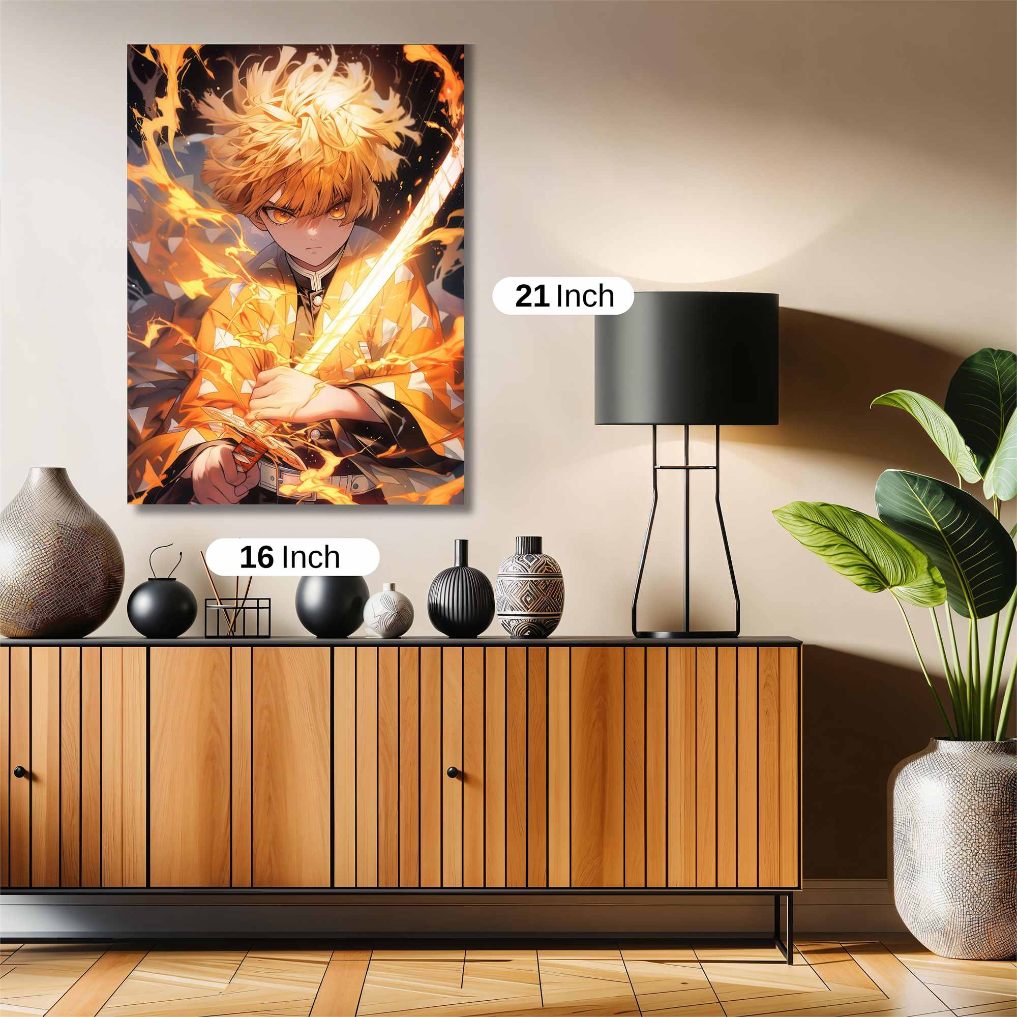 Zenitsu Fiery Safe Wall Magnetic / M