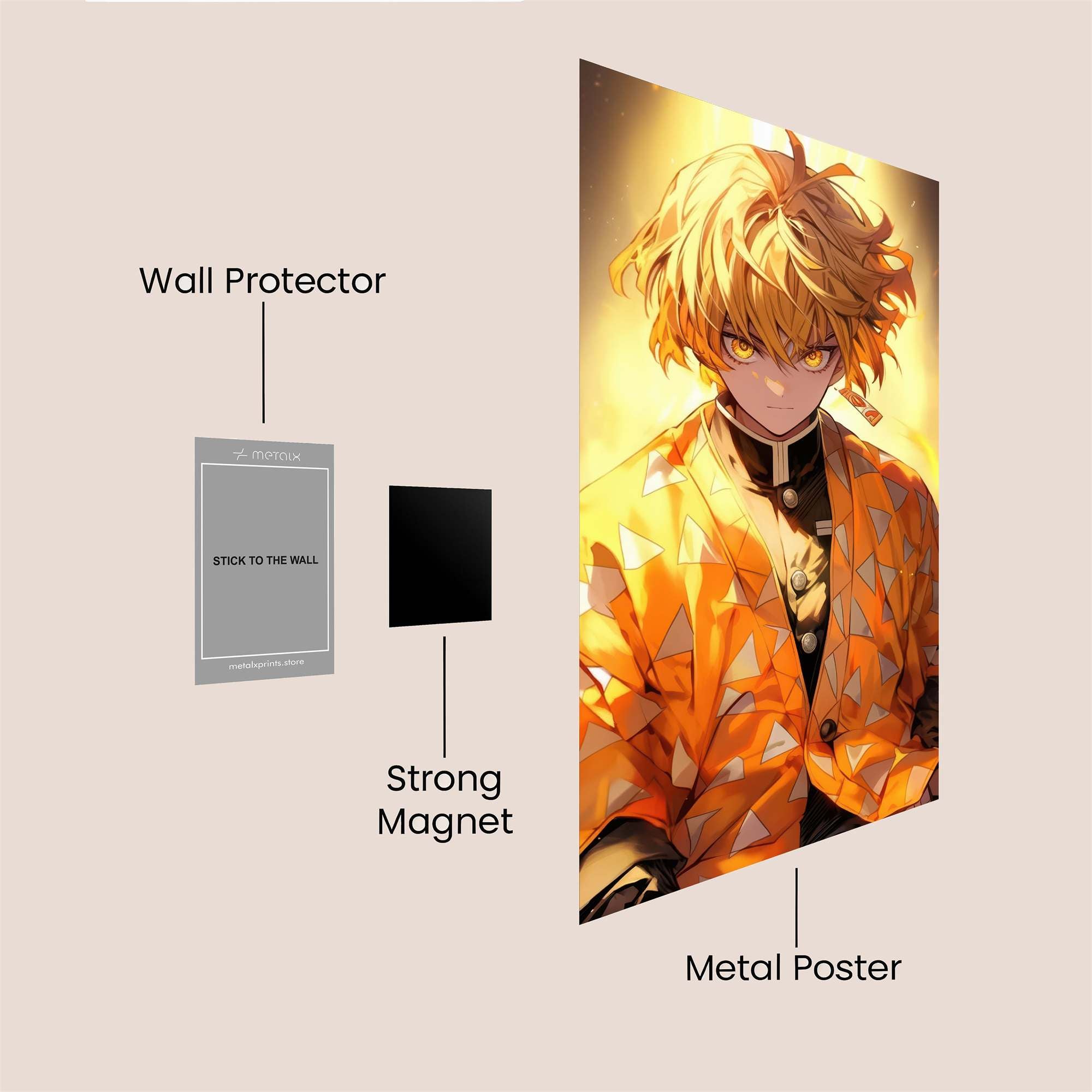 Rengoku Blaze Safe Wall Magnetic / M