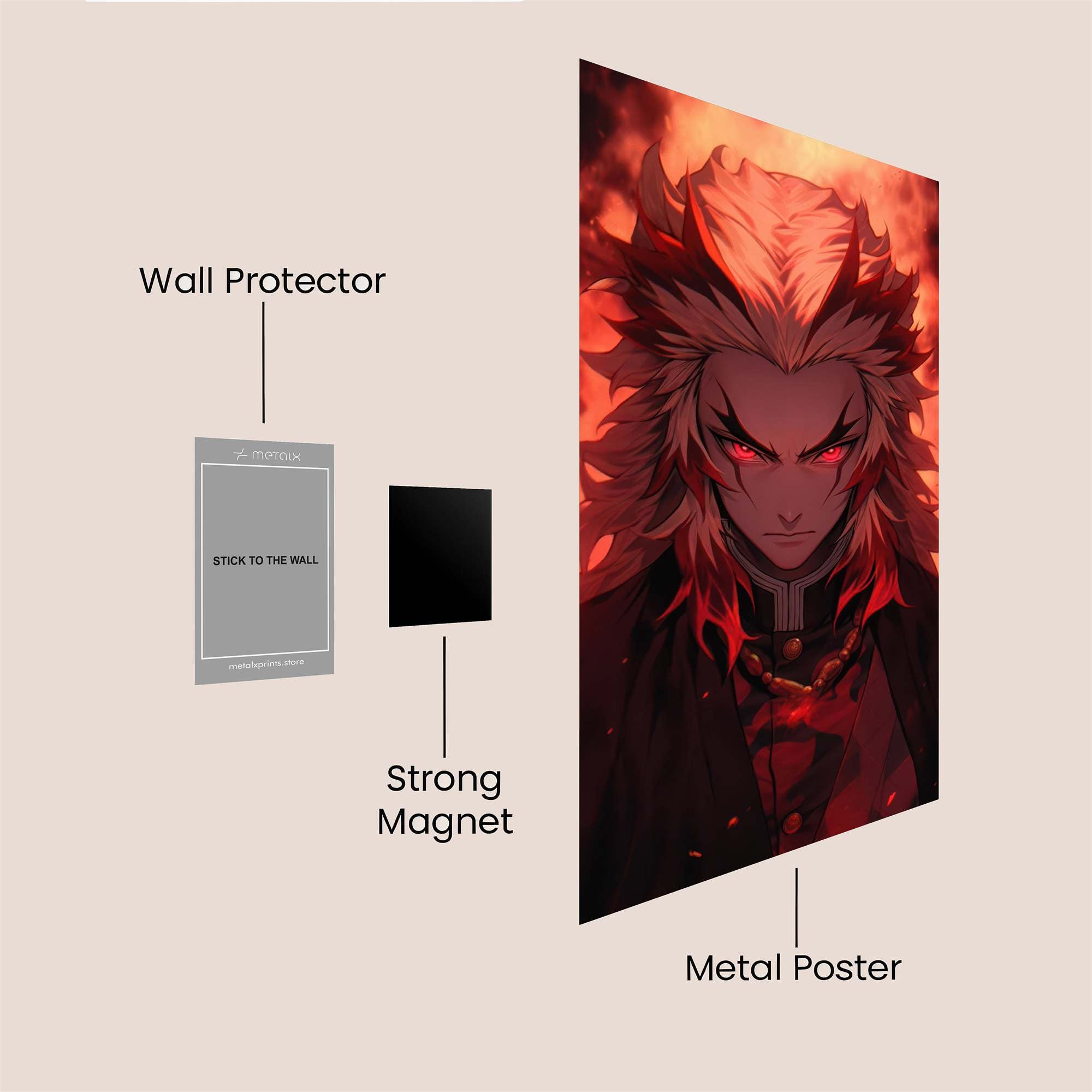 Akaza Infernal Safe Wall Magnetic / M