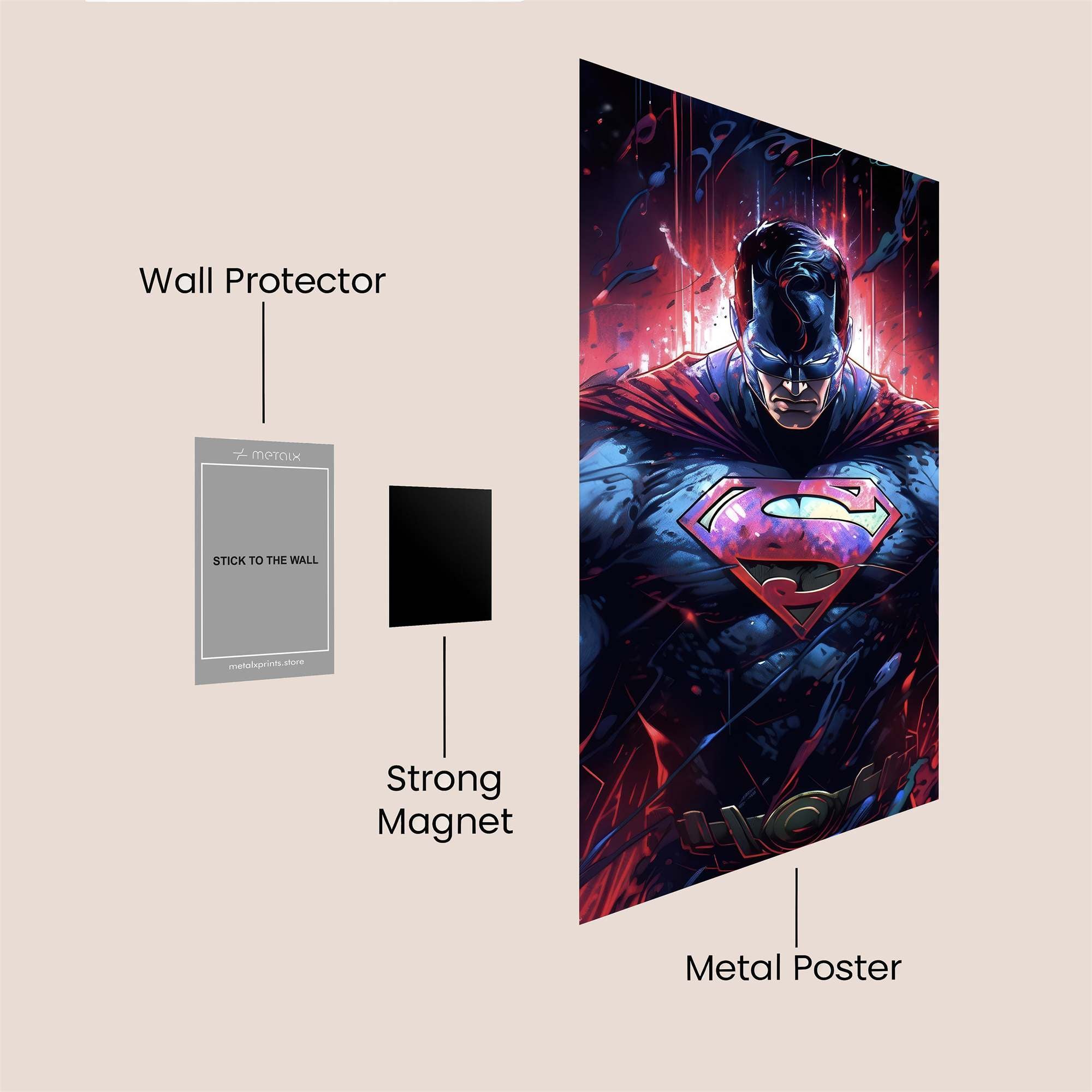 Superman Resolute Safe Wall Magnetic / M