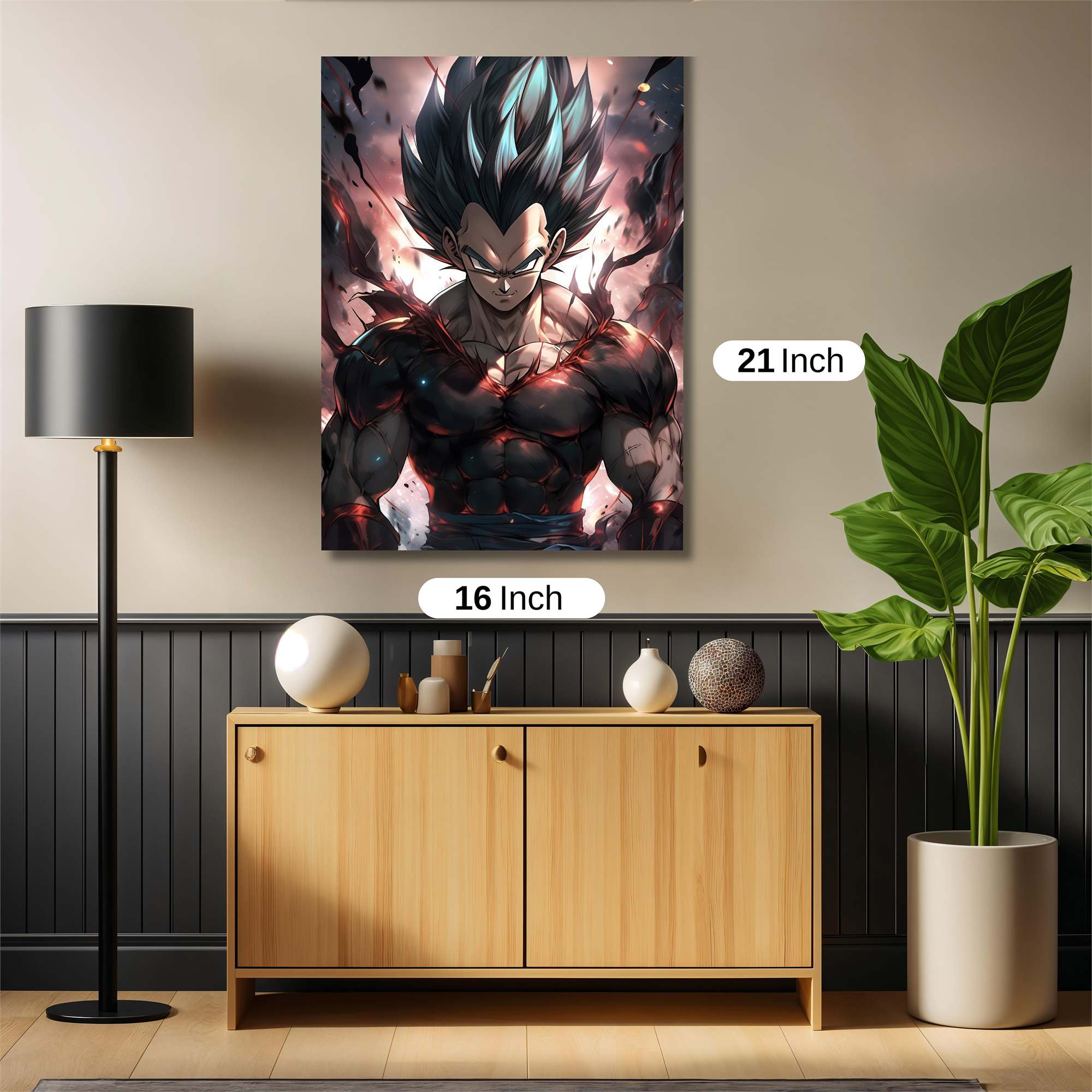 Vegeta Vengeful Safe Wall Magnetic / M
