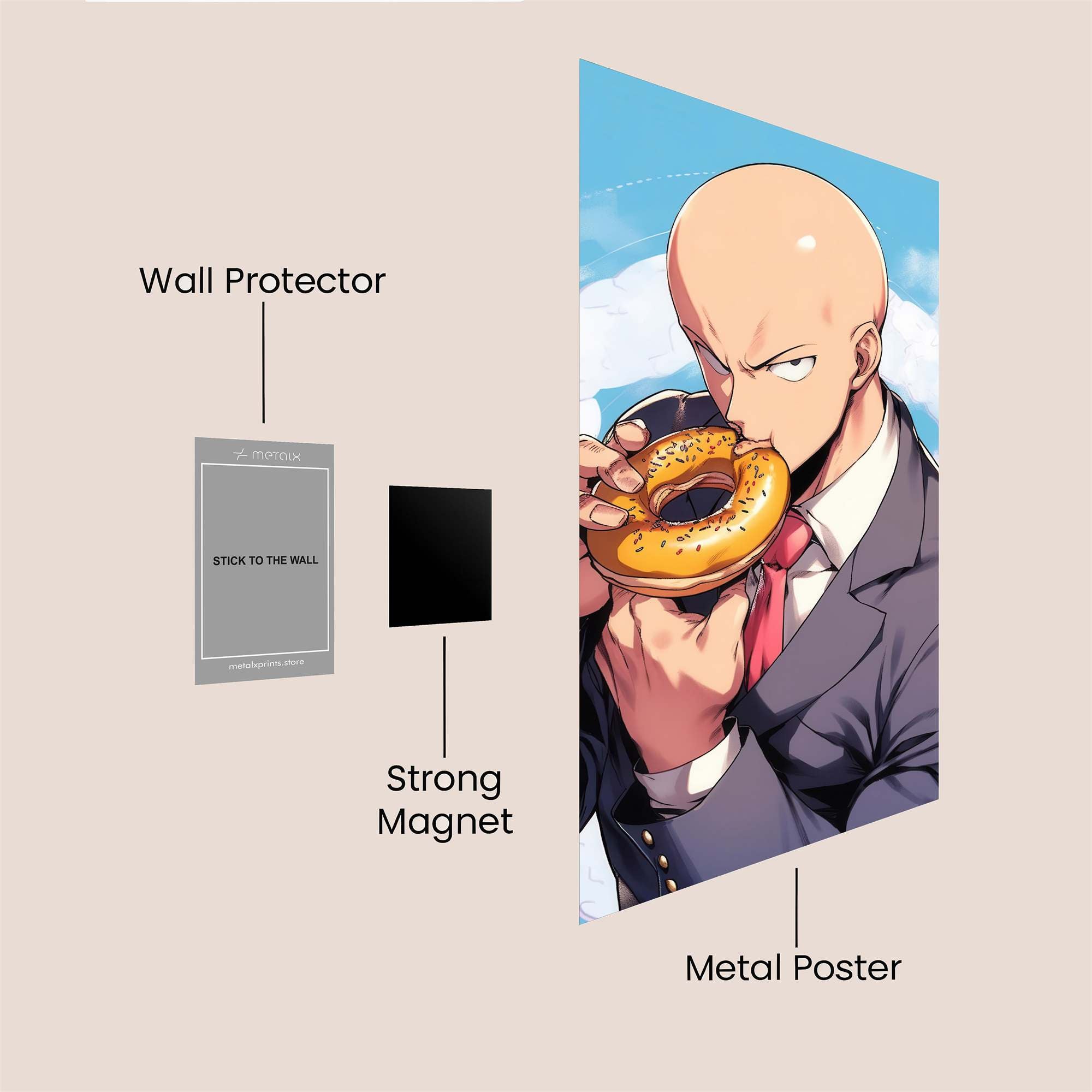 Saitama Snacks Safe Wall Magnetic / M