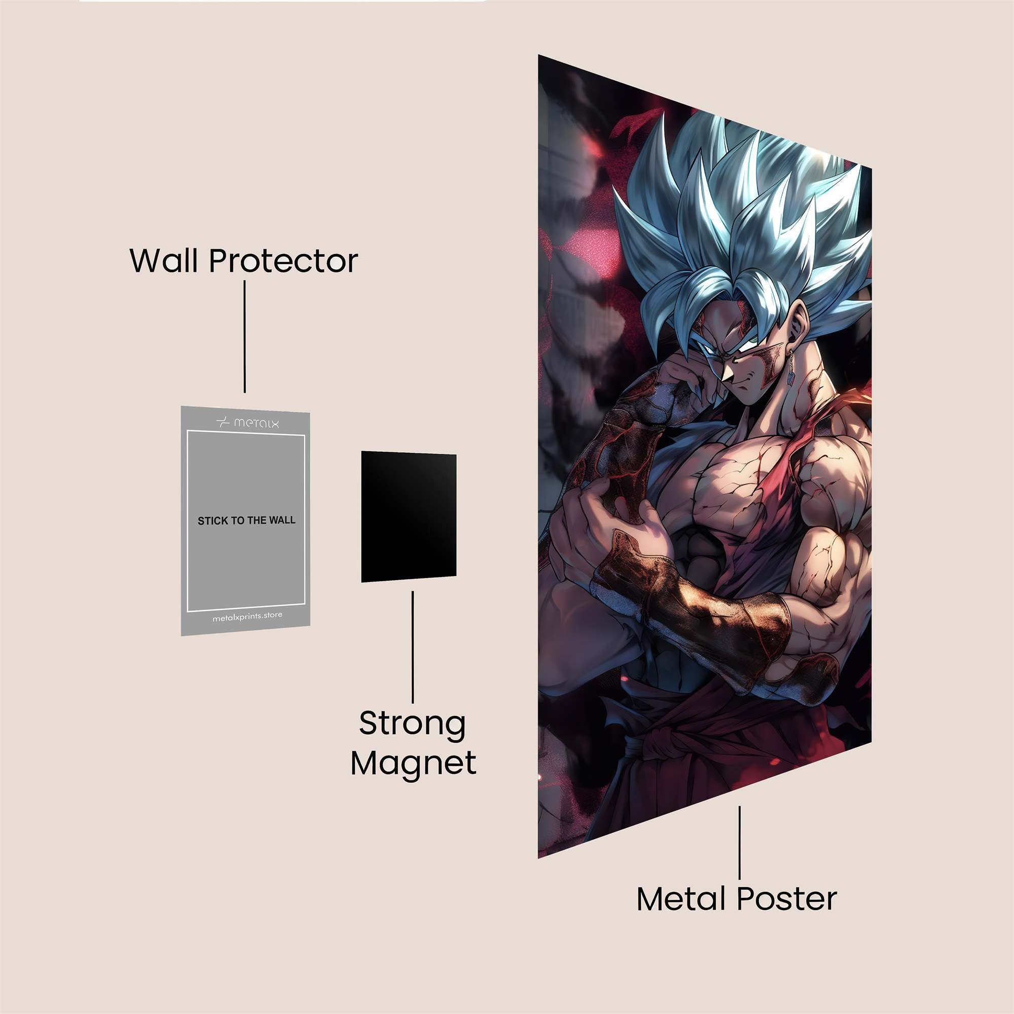 Goku Resolute Safe Wall Magnetic / M