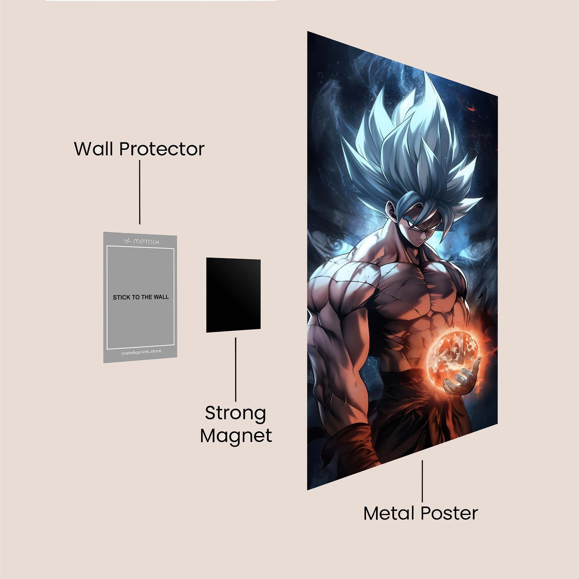 Goku Inferno Safe Wall Magnetic / M