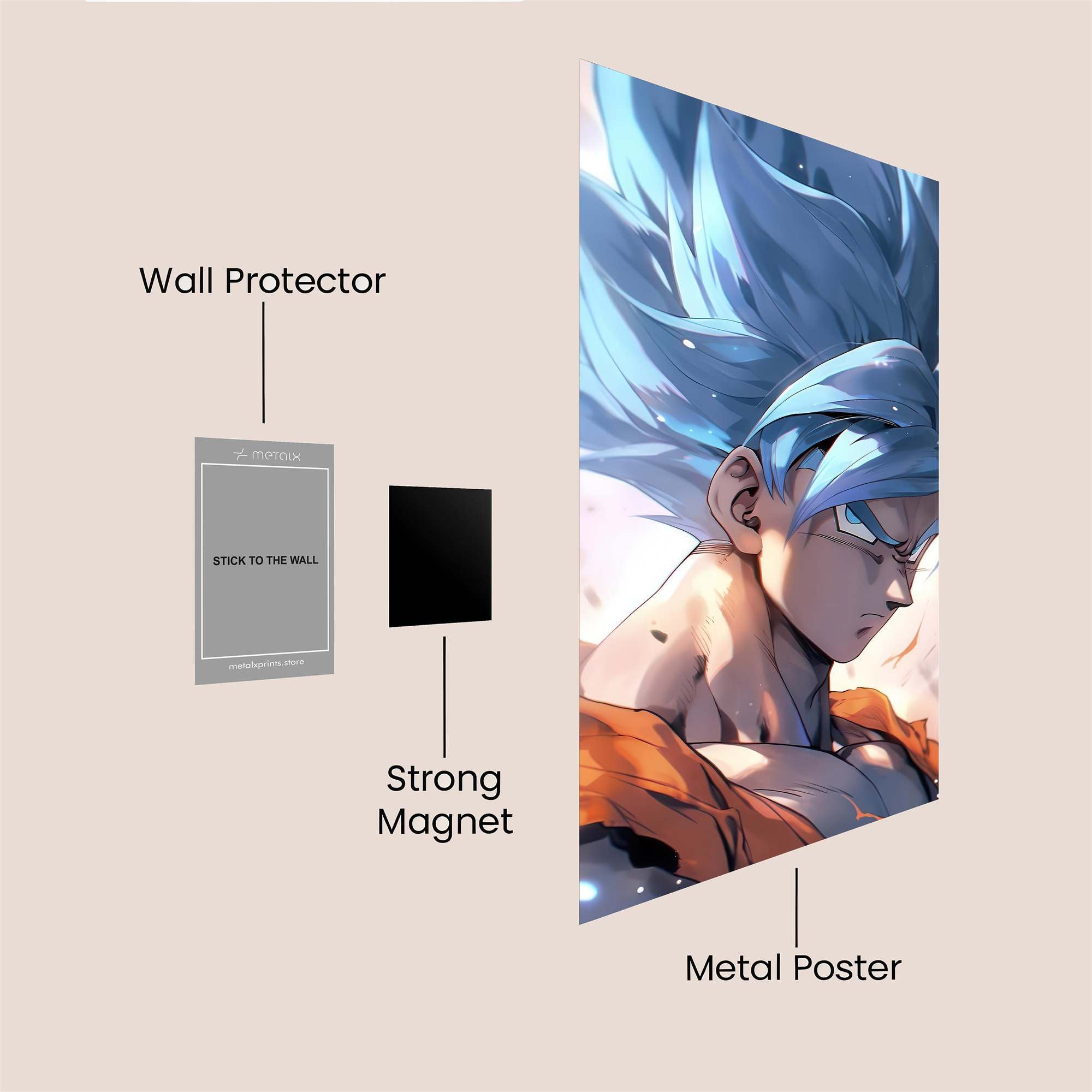 Goku Resolute Safe Wall Magnetic / M