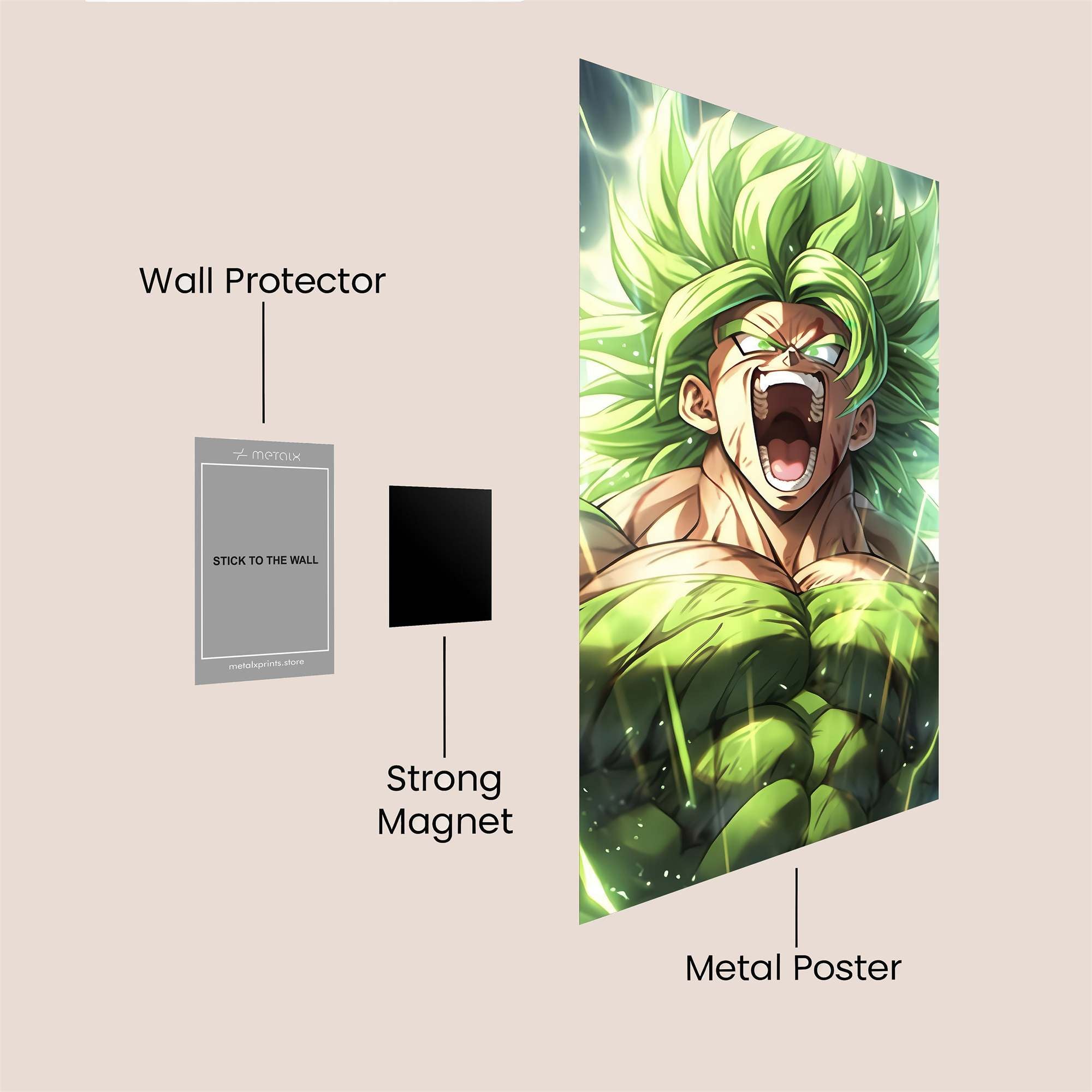 Broly Radiant Safe Wall Magnetic / M