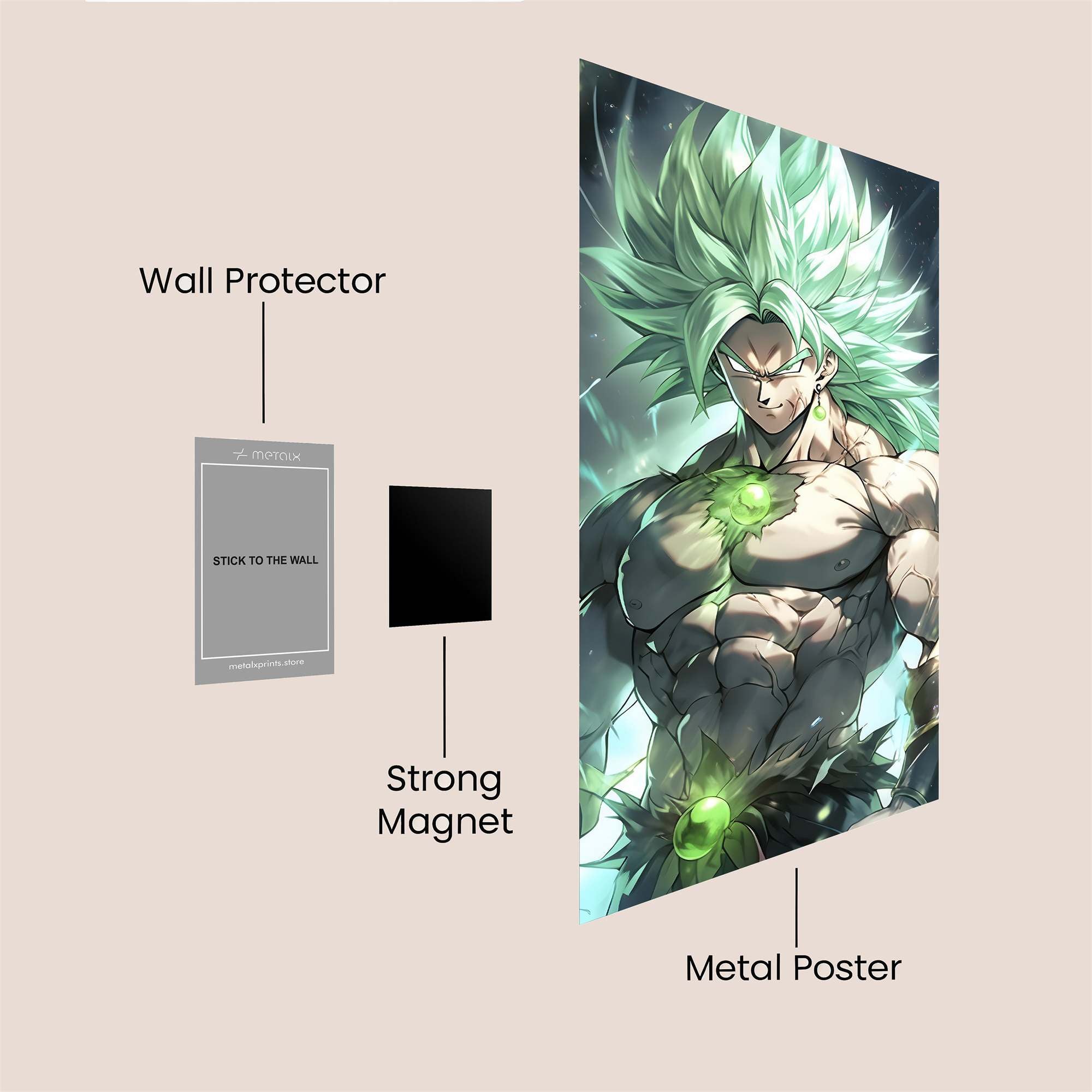 Broly Radiant Safe Wall Magnetic / M