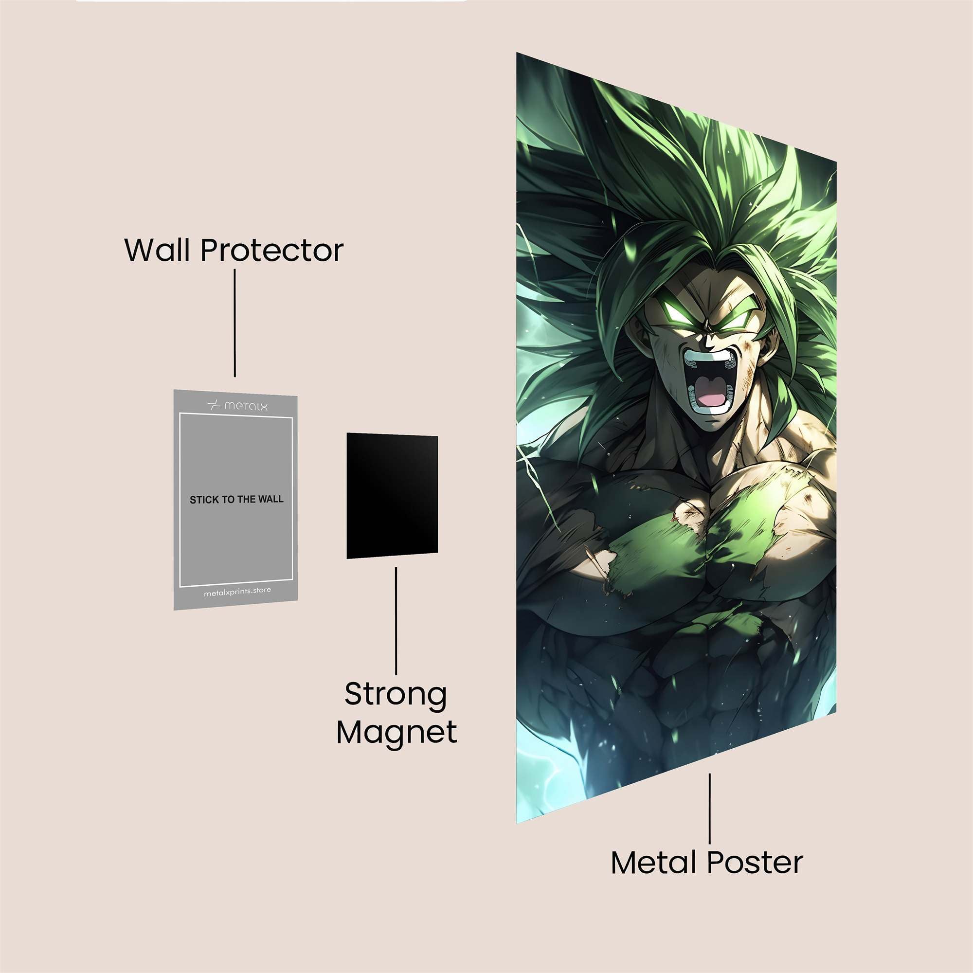 Broly Berserk Safe Wall Magnetic / M