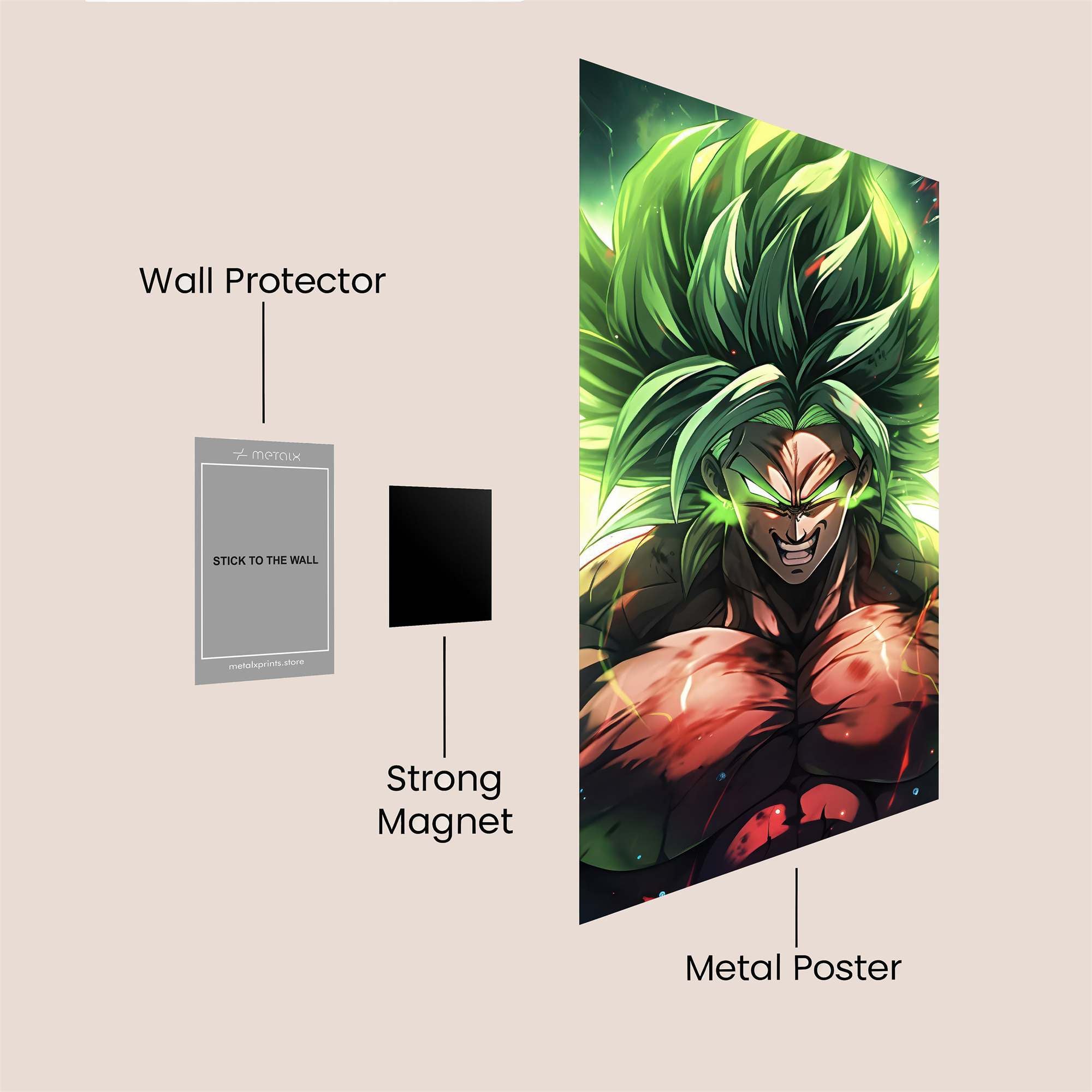 Broly Berserk Safe Wall Magnetic / M