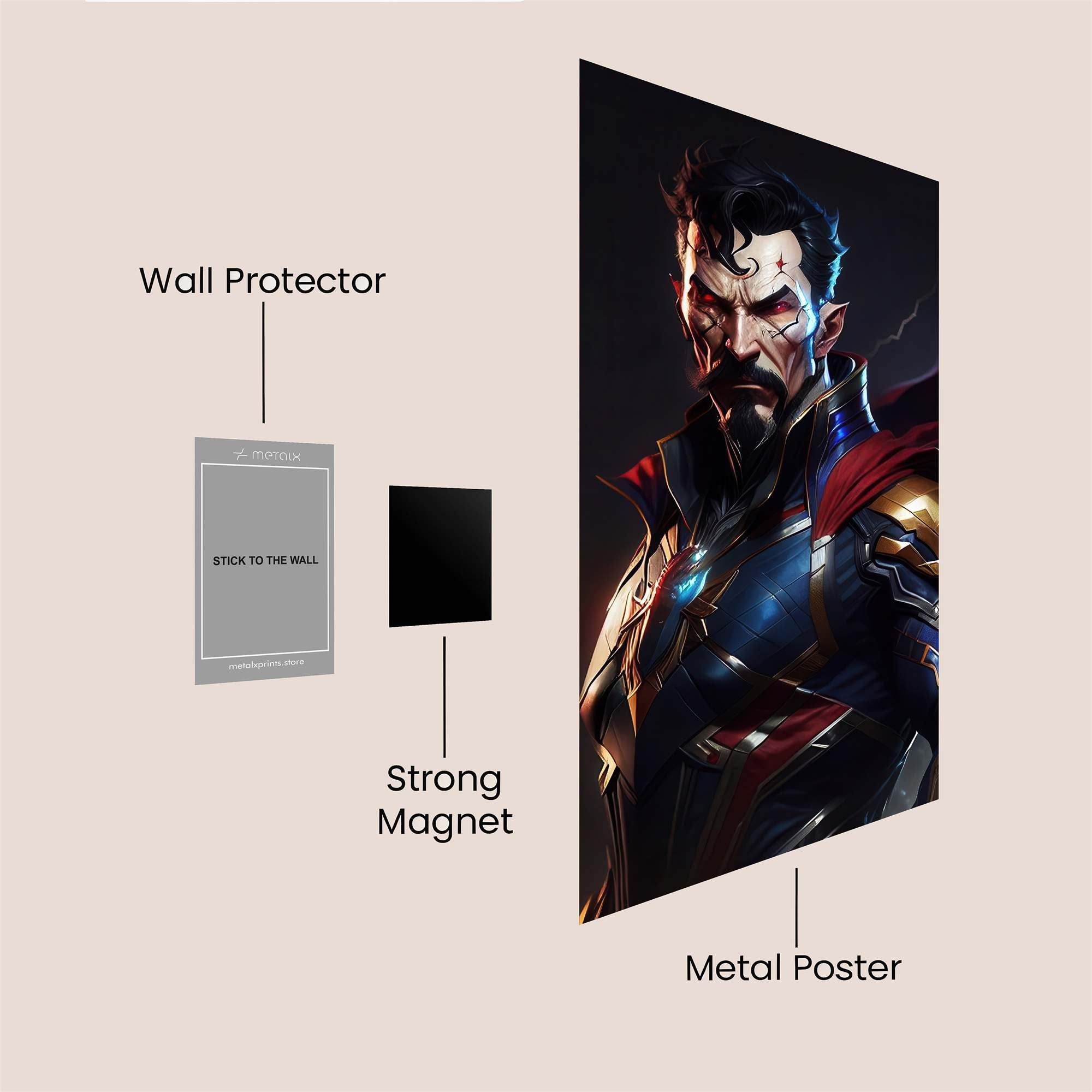 Strange Enigma Safe Wall Magnetic / M
