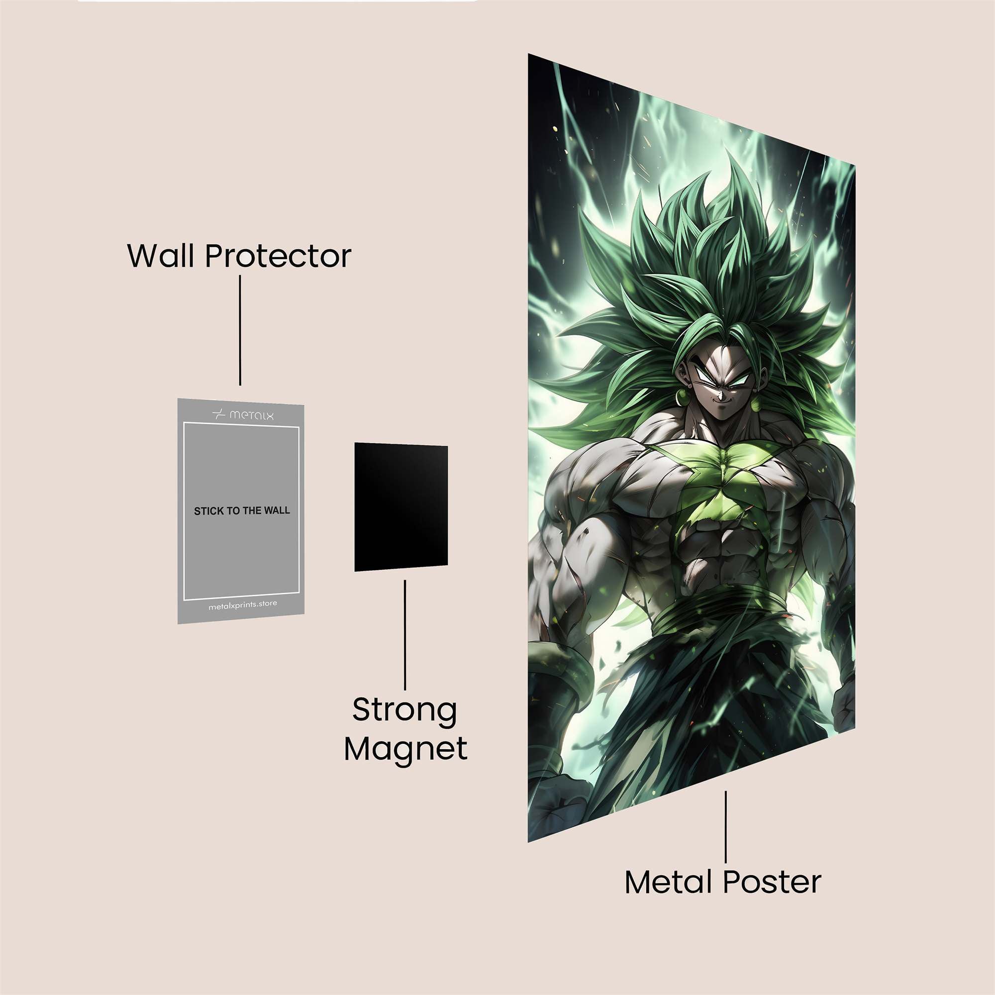 Broly Radiant Safe Wall Magnetic / M
