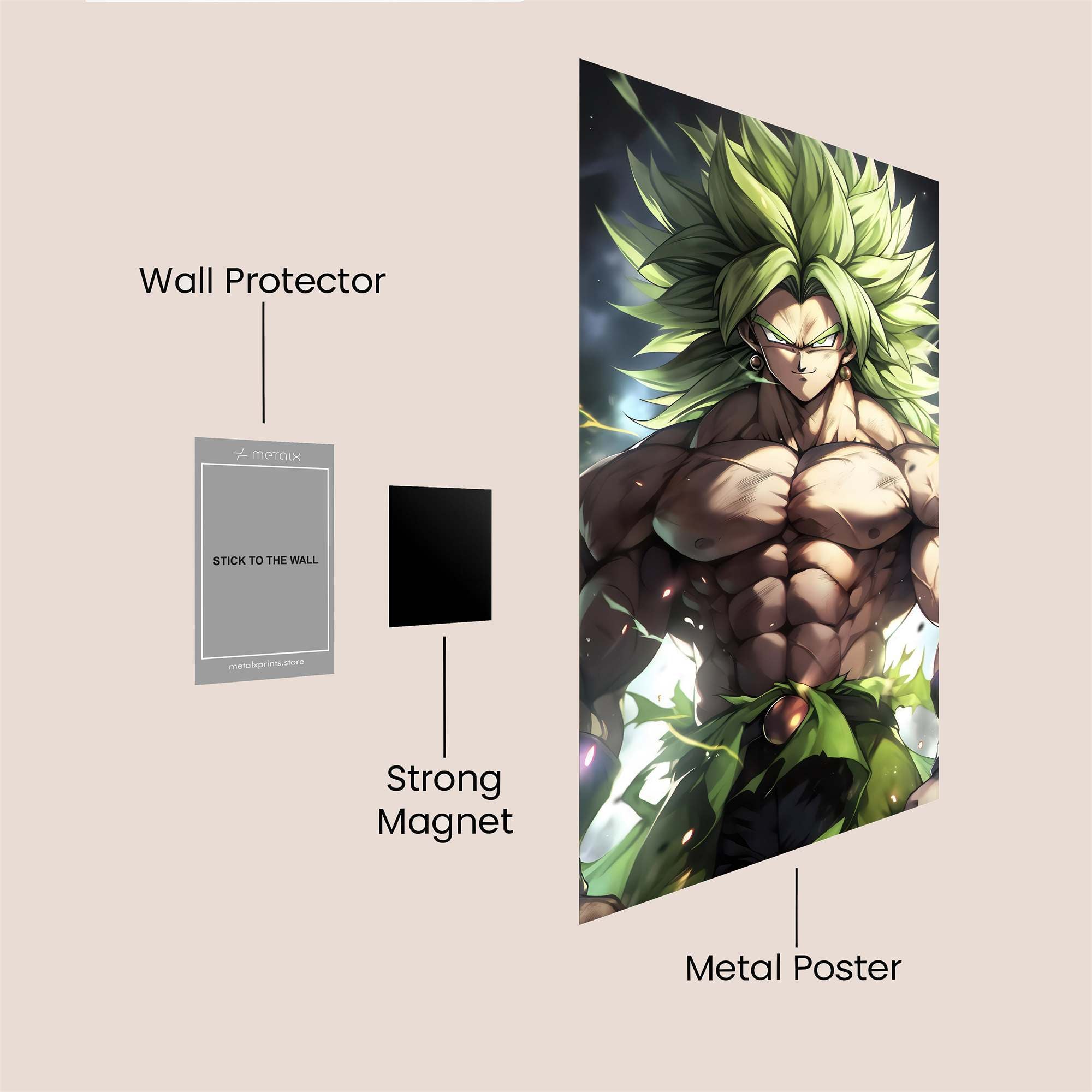 Broly Berserk Safe Wall Magnetic / M