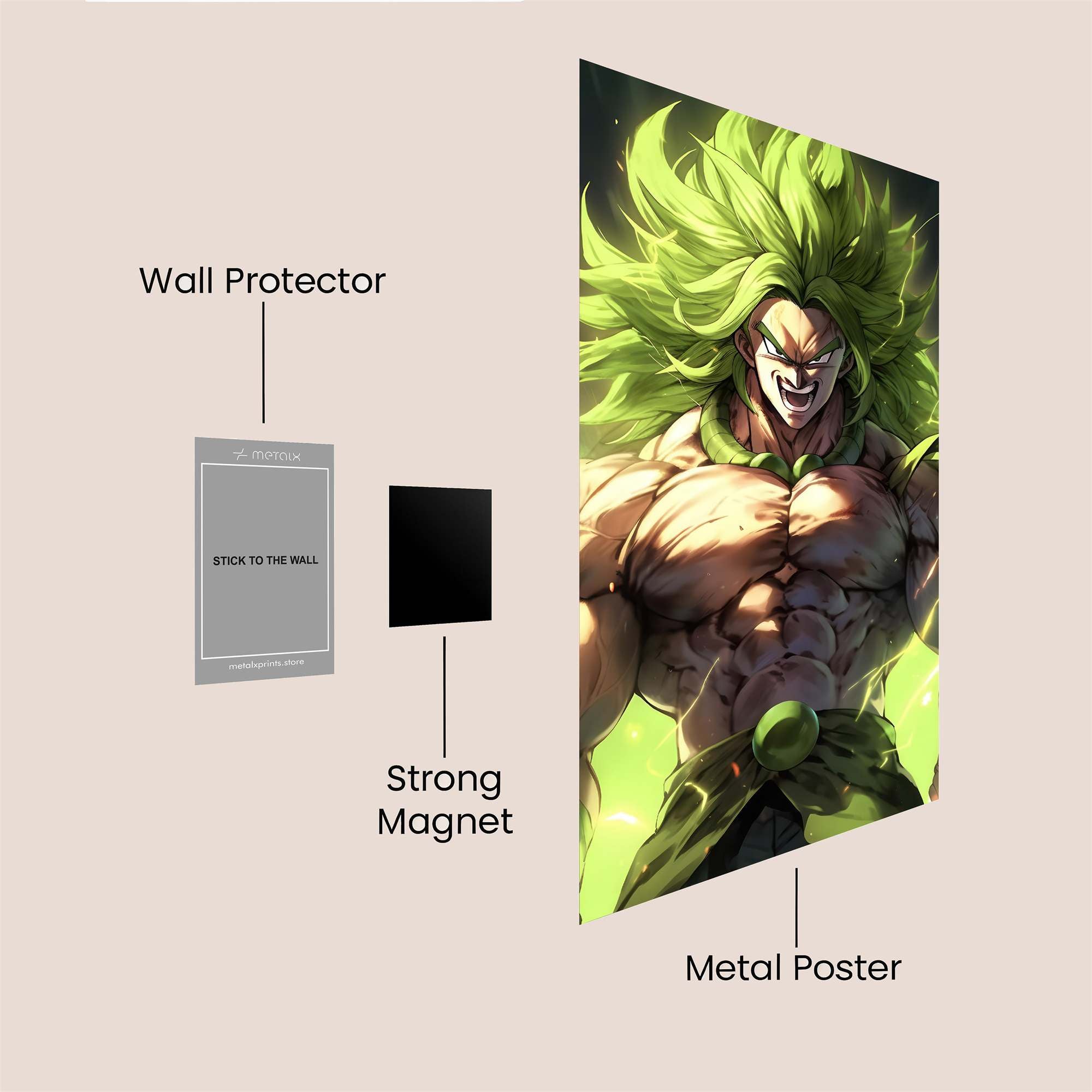 Broly Berserk Safe Wall Magnetic / M