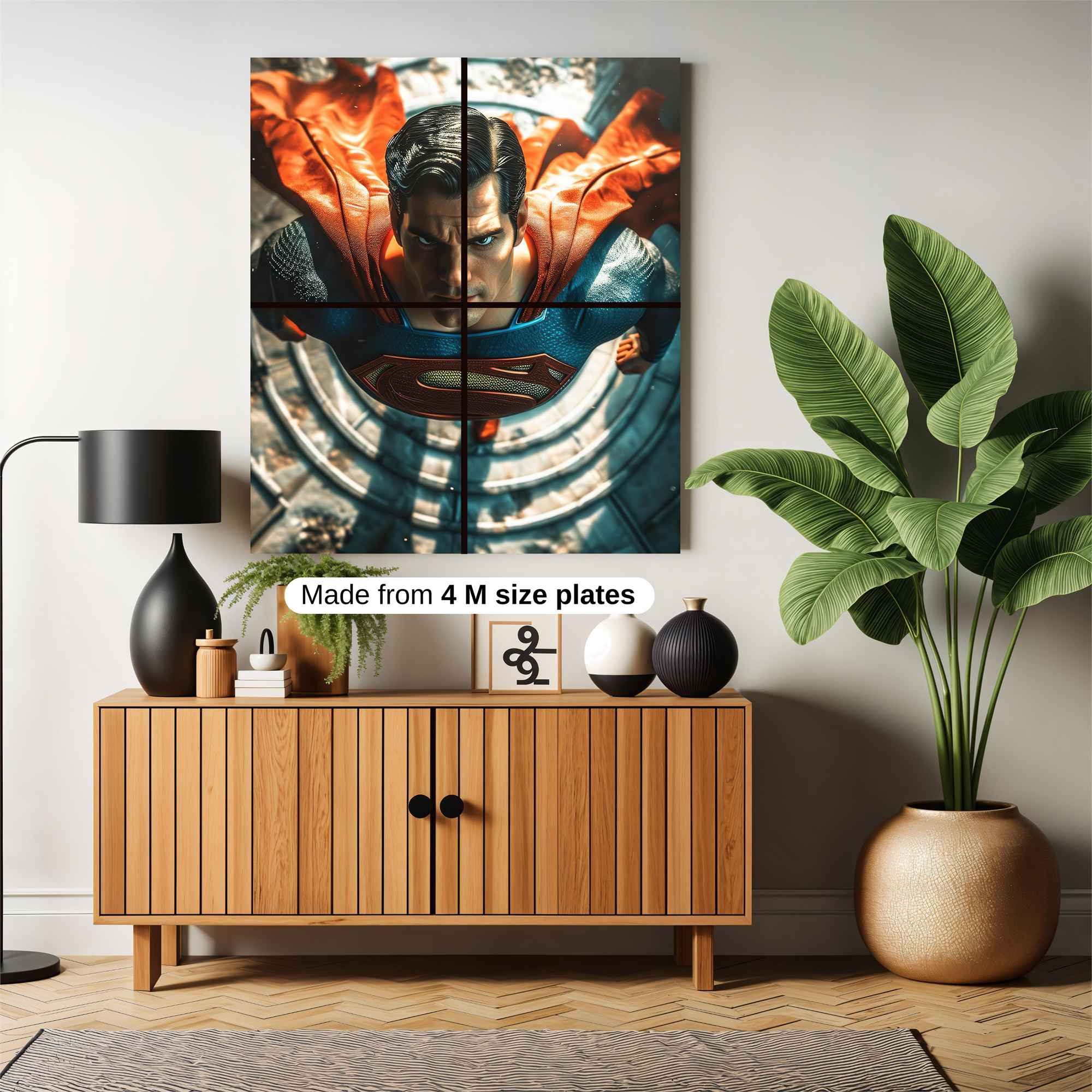 Superman Soaring Safe Wall Magnetic / M
