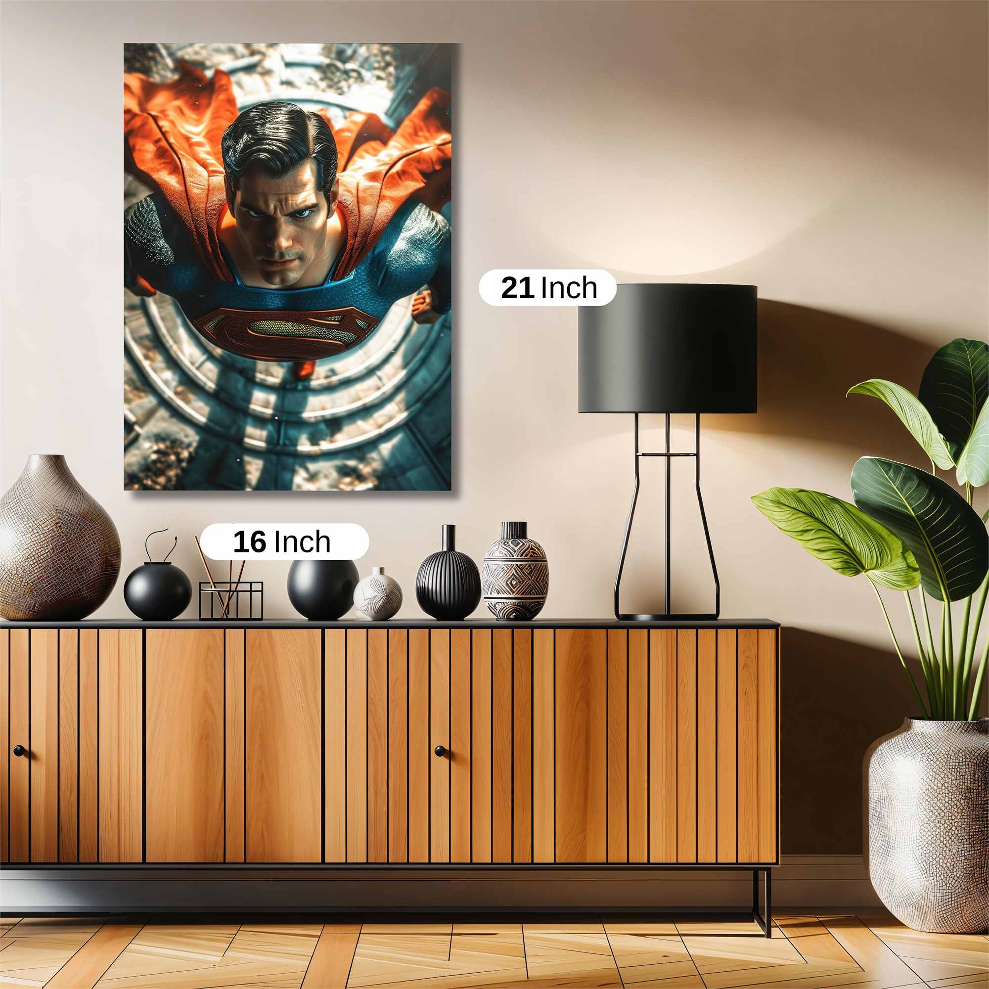 Superman Soaring Safe Wall Magnetic / M