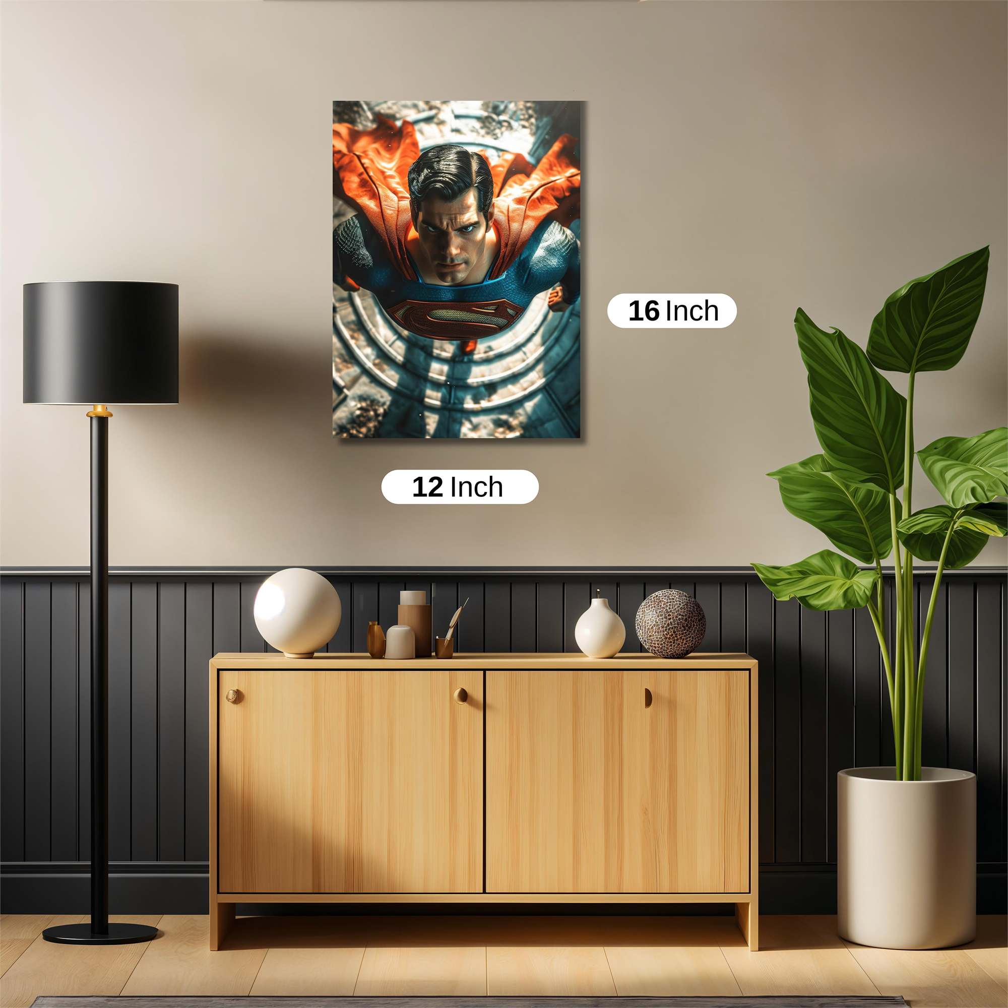 Superman Soaring Safe Wall Magnetic / M