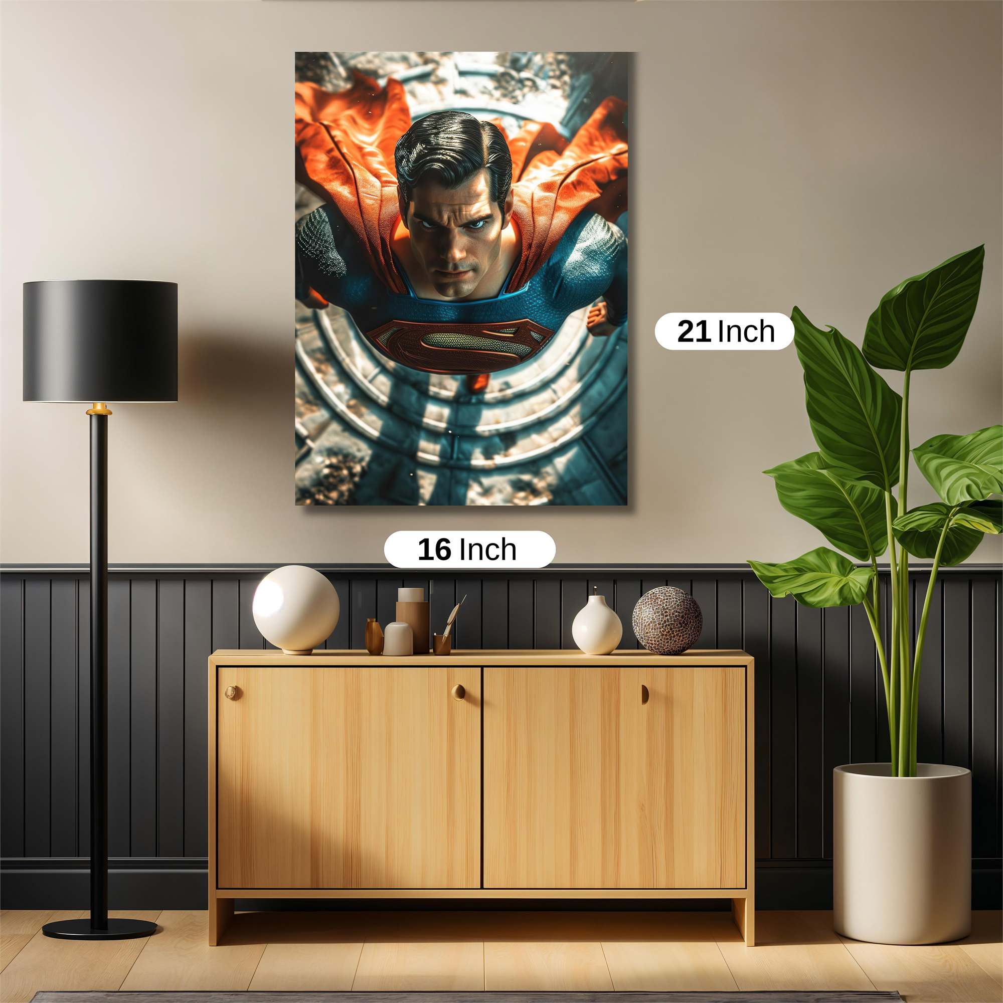 Superman Soaring Safe Wall Magnetic / M