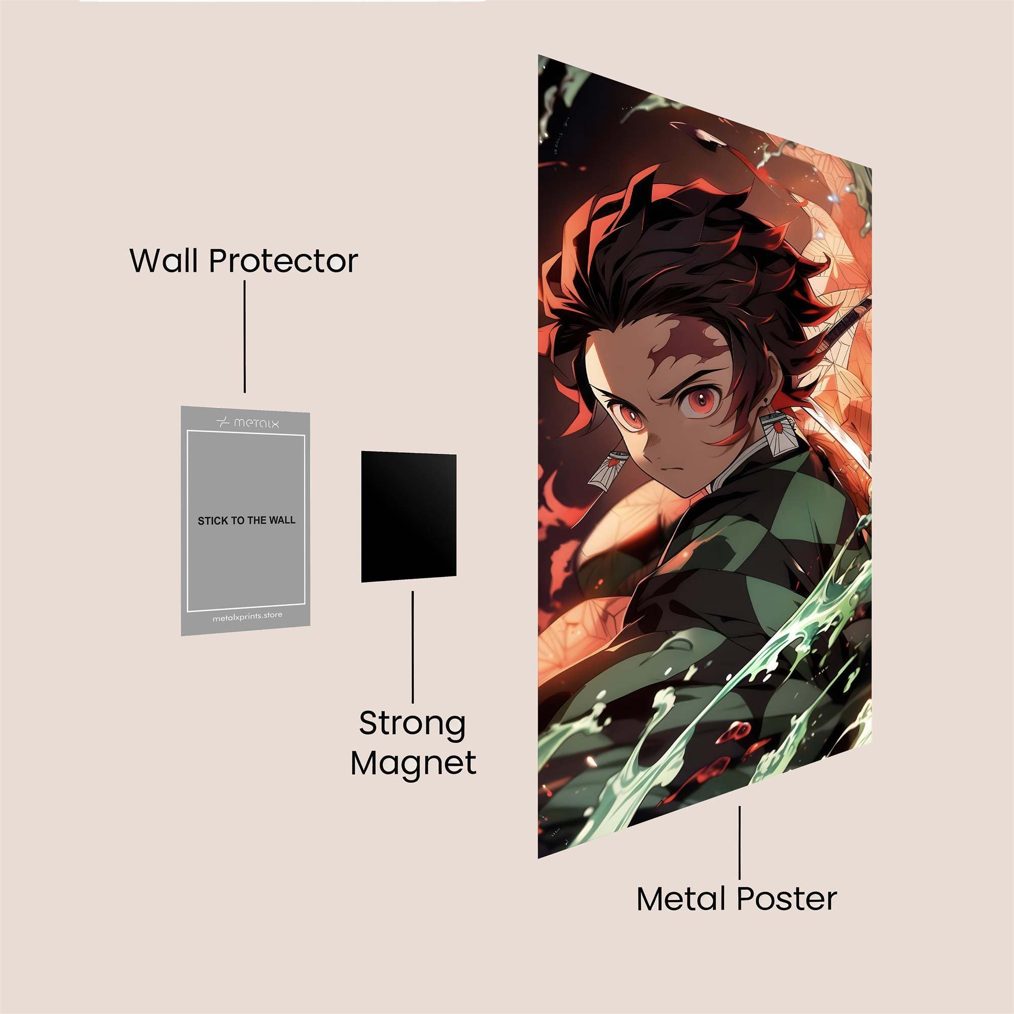 Tanjiro Resolute Safe Wall Magnetic / M