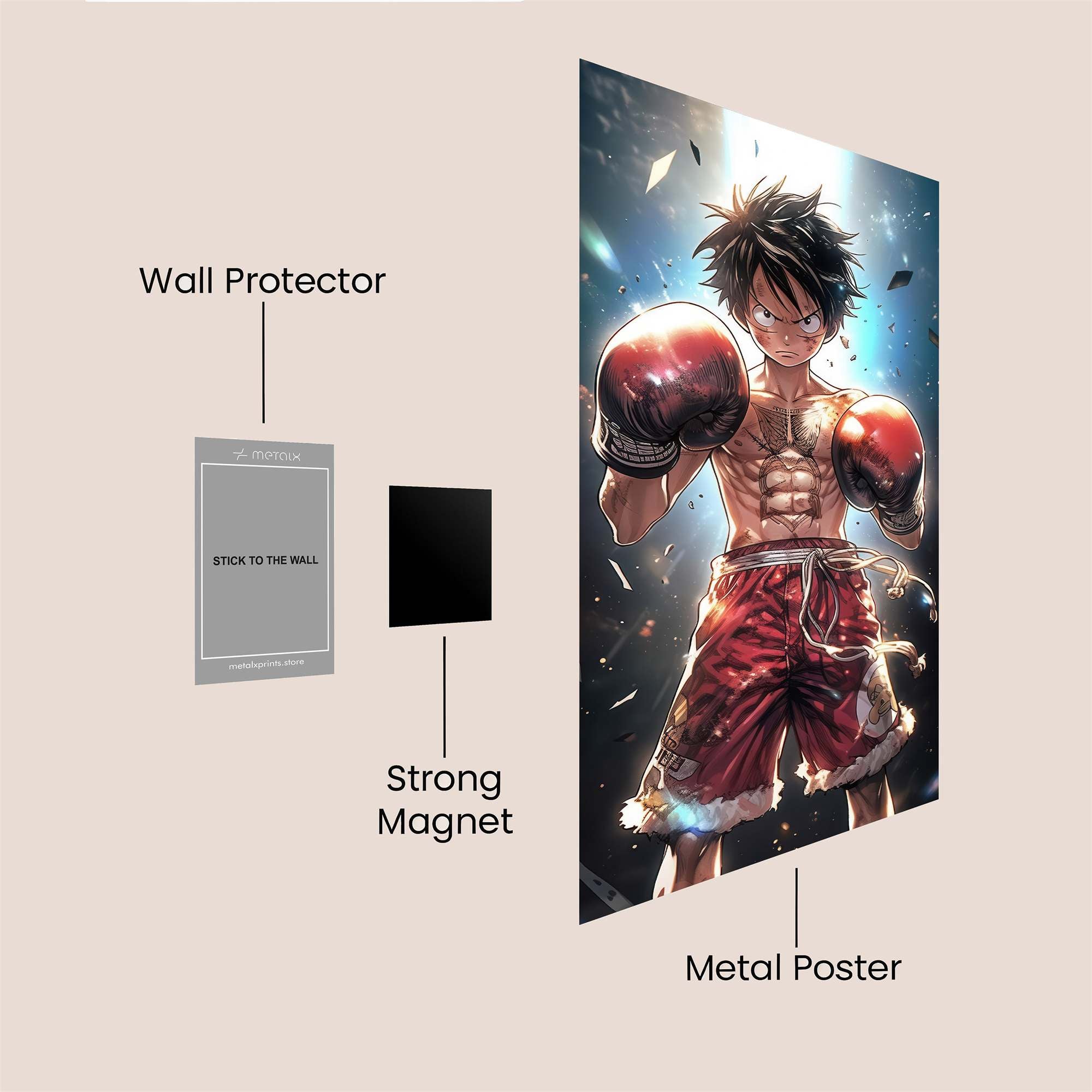 Luffy Radiant Safe Wall Magnetic / M