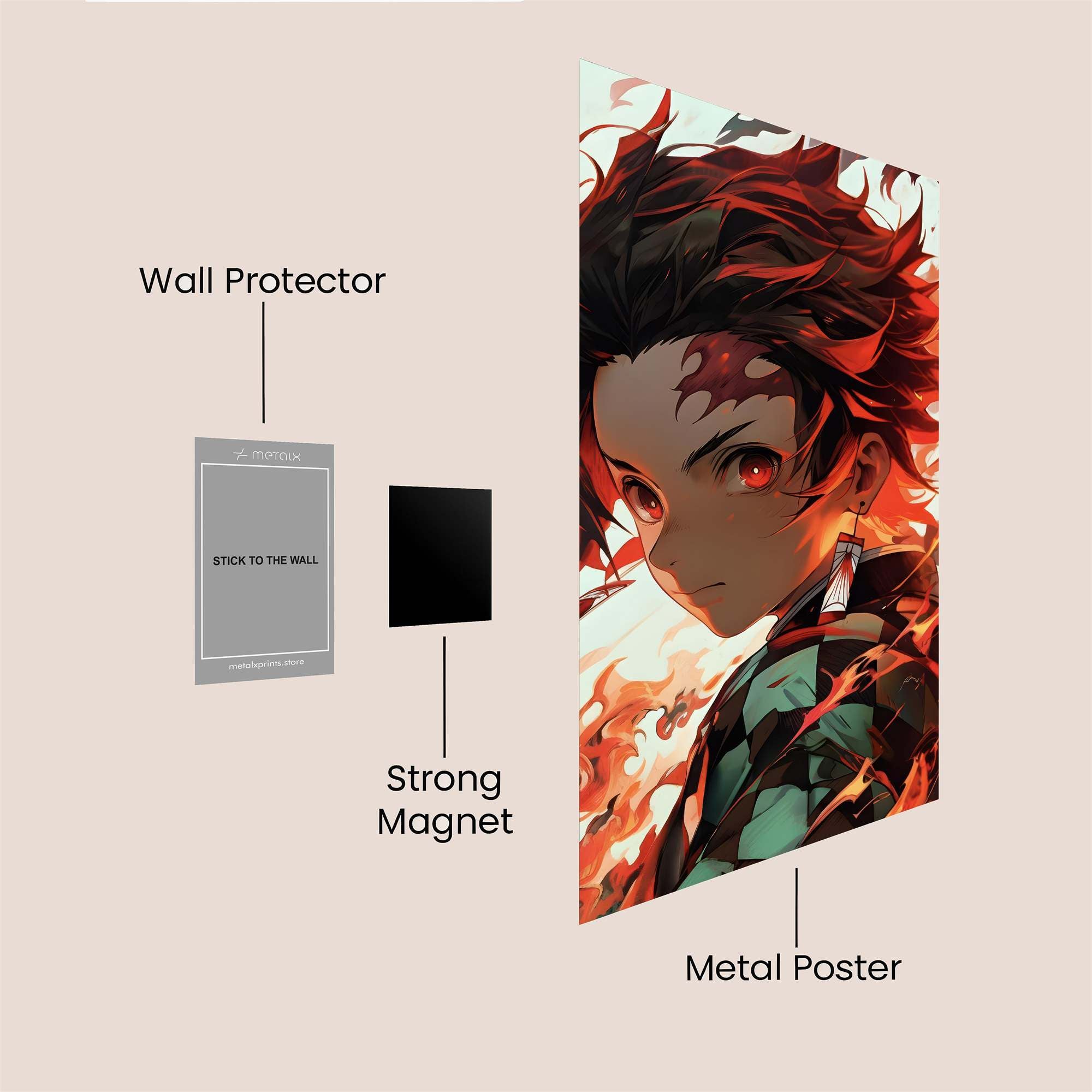 Kyojuro Blaze Safe Wall Magnetic / M