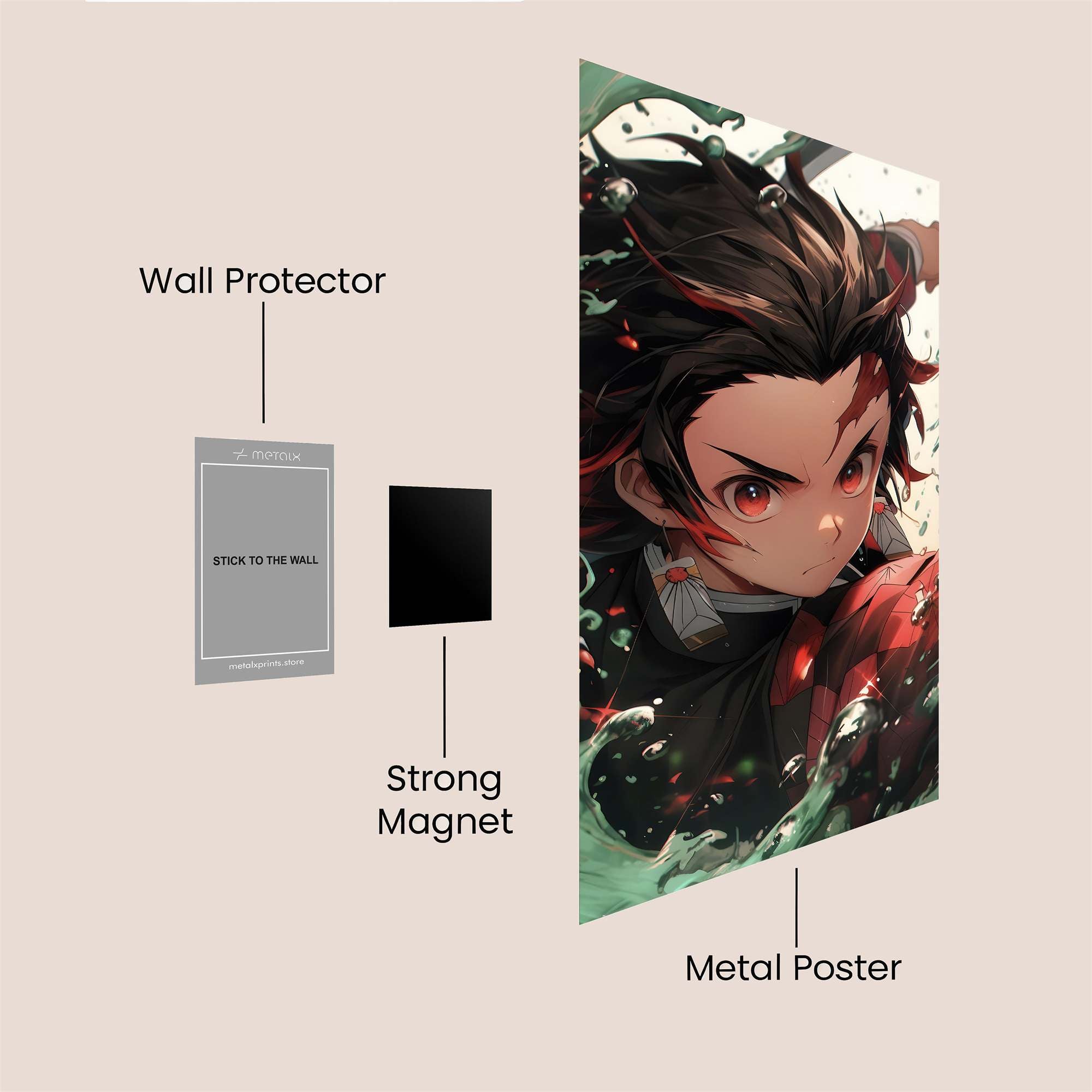Tanjiro Tempest Safe Wall Magnetic / M