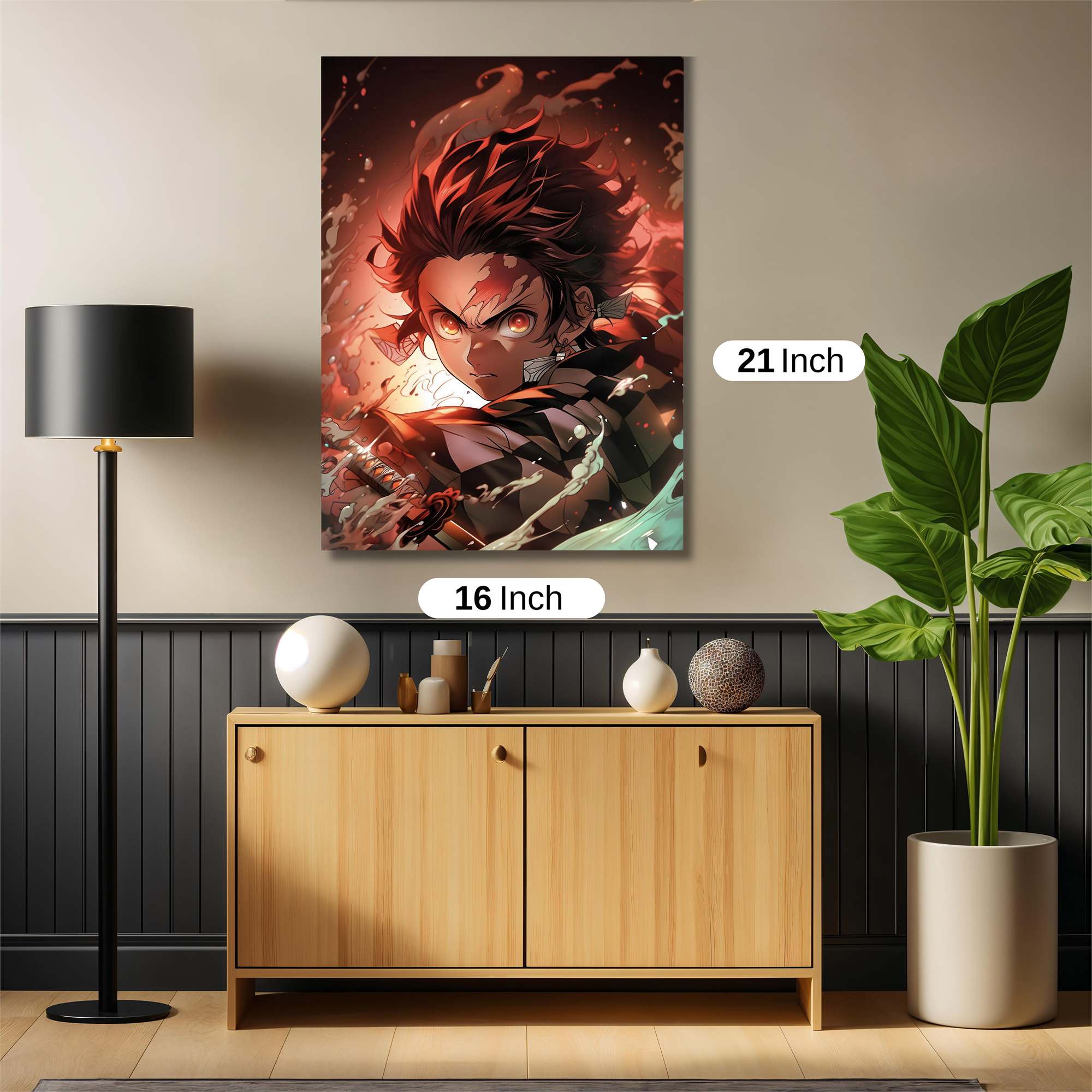 Tanjiro Fierce Safe Wall Magnetic / M