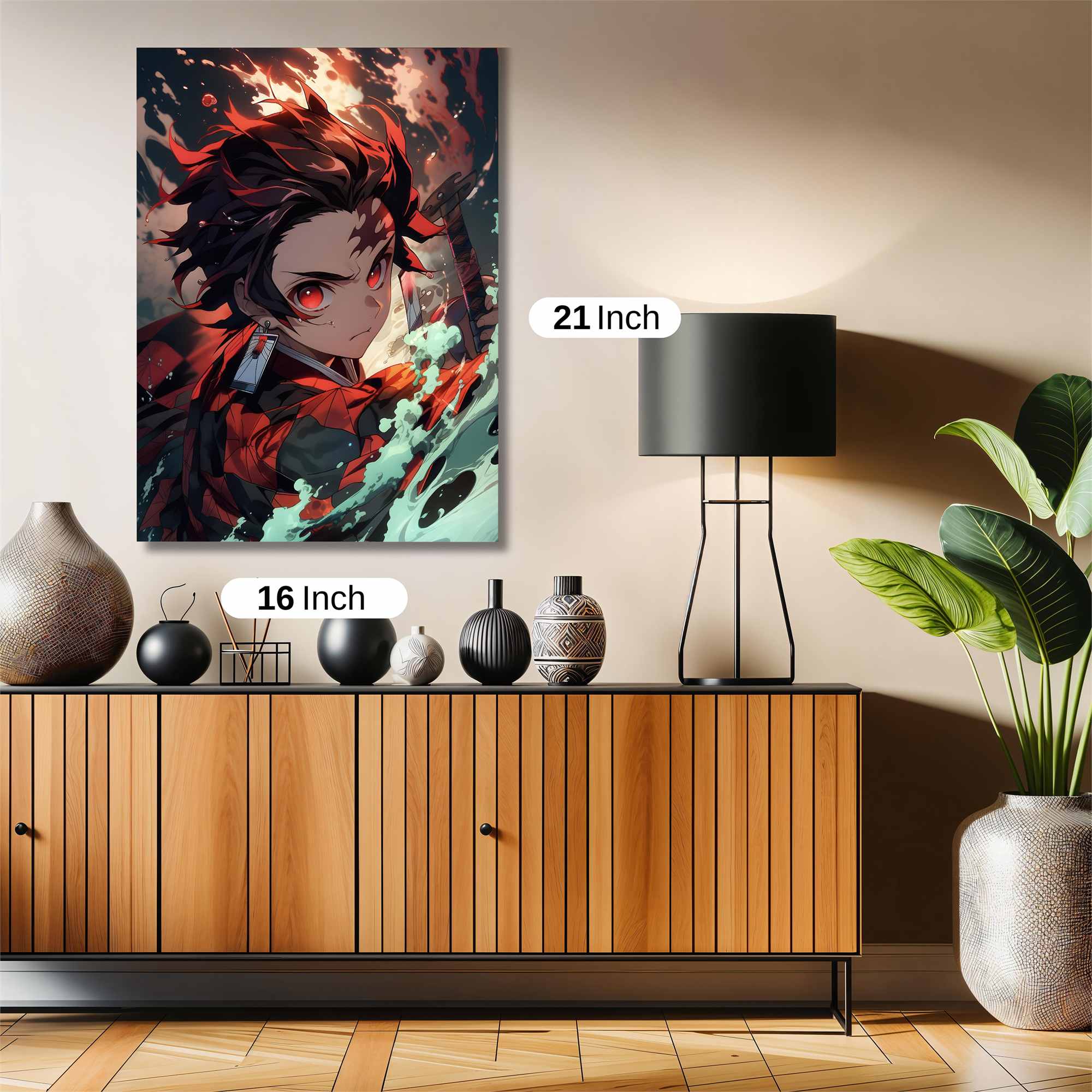 Tanjiro Fierce Safe Wall Magnetic / M