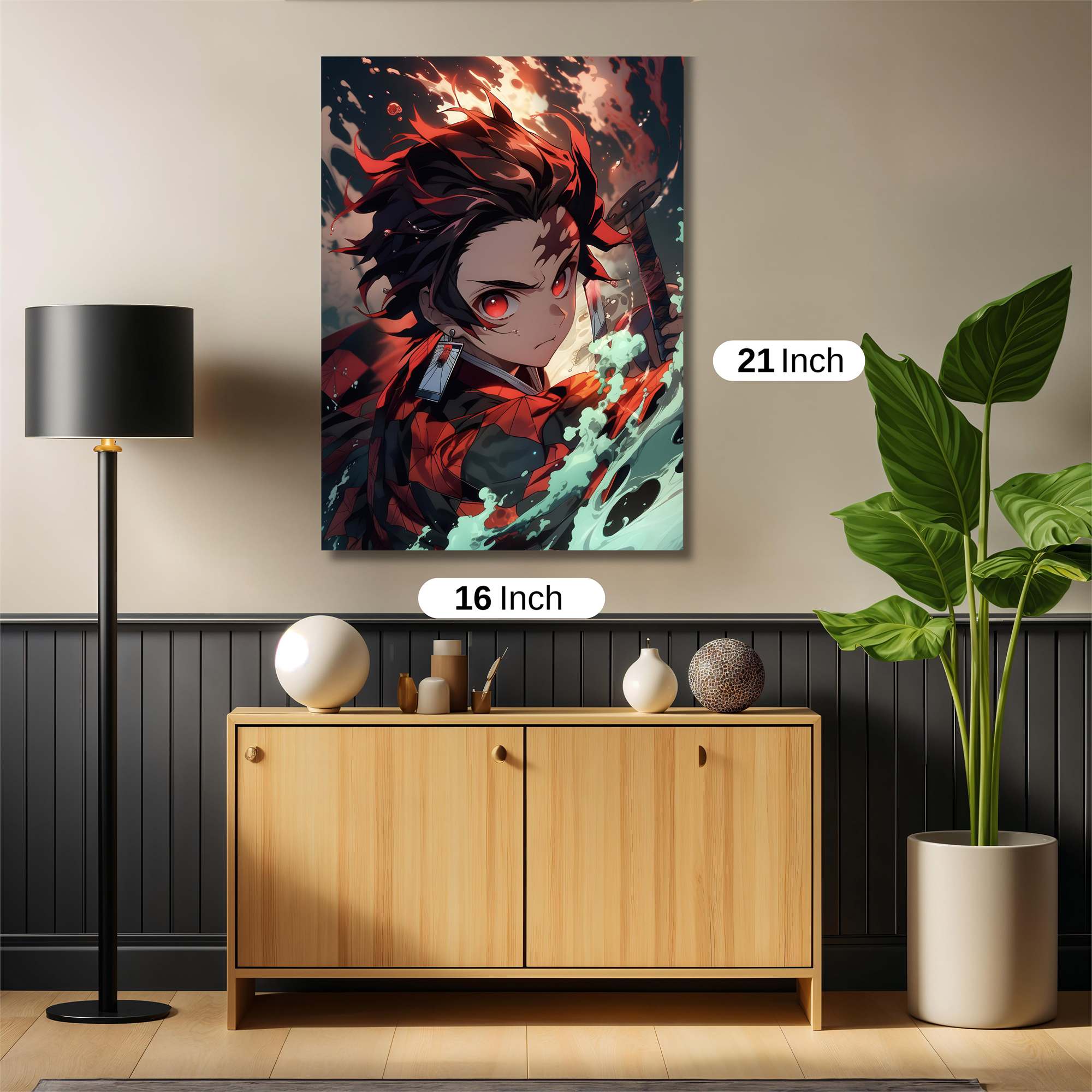 Tanjiro Fierce Safe Wall Magnetic / M