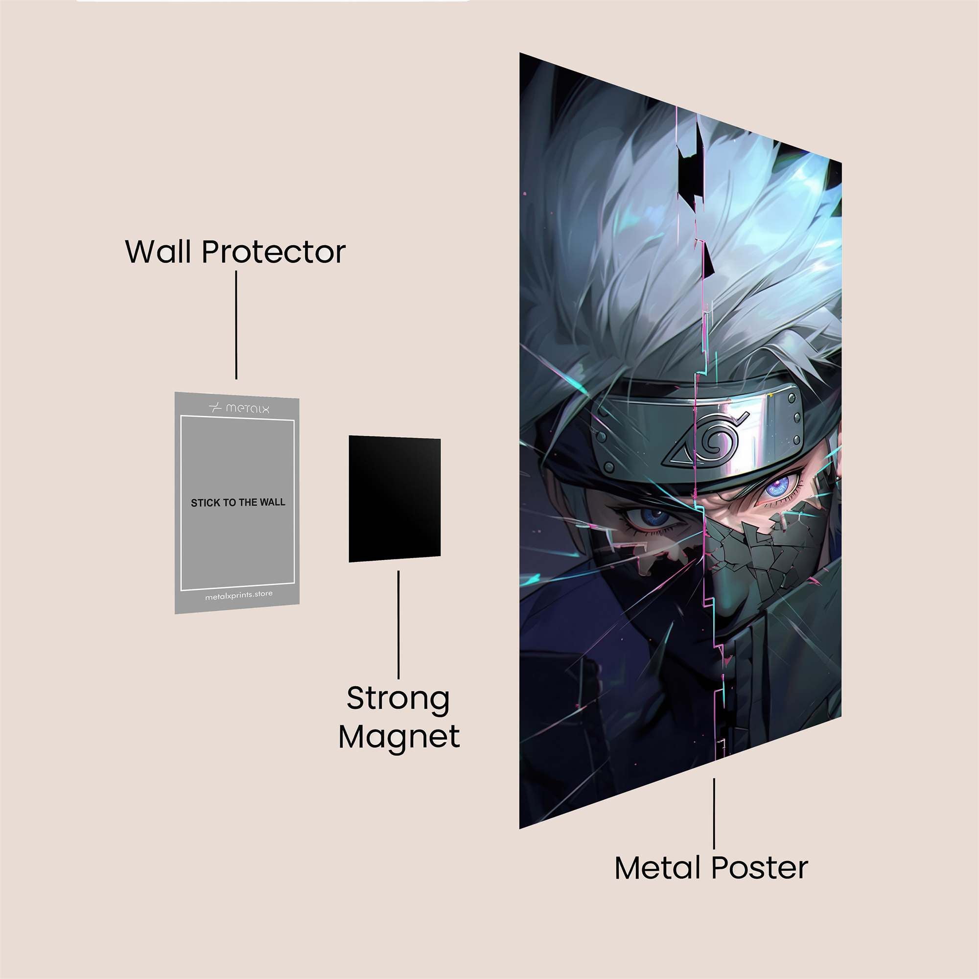 Kakashi Shattered Safe Wall Magnetic / M