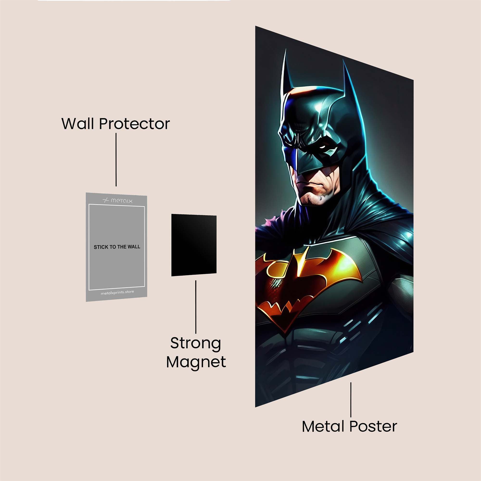 Batman Intense Safe Wall Magnetic / M